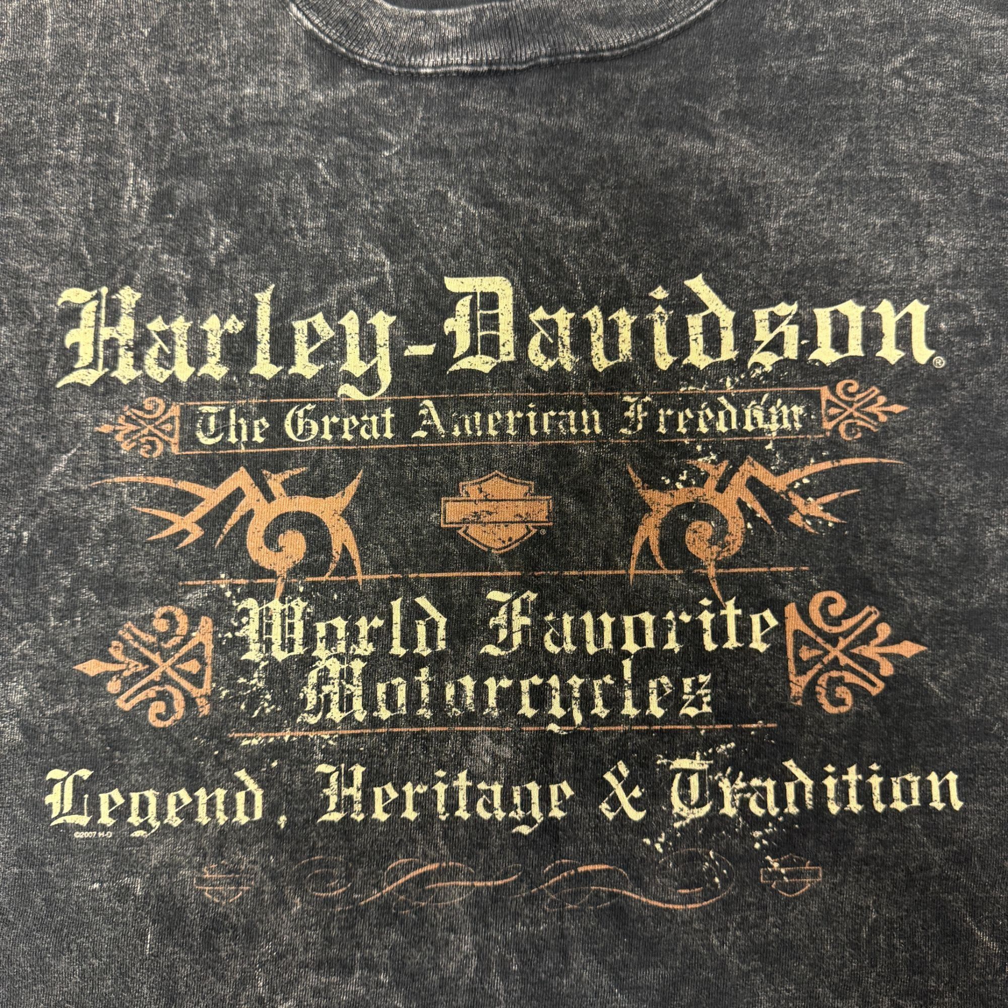 Harley Davidson Harley Davidson STONE WASH Motorcycle GOE Angleton Texas Tee Size US M / EU 48-50 / 2 - 3 Thumbnail