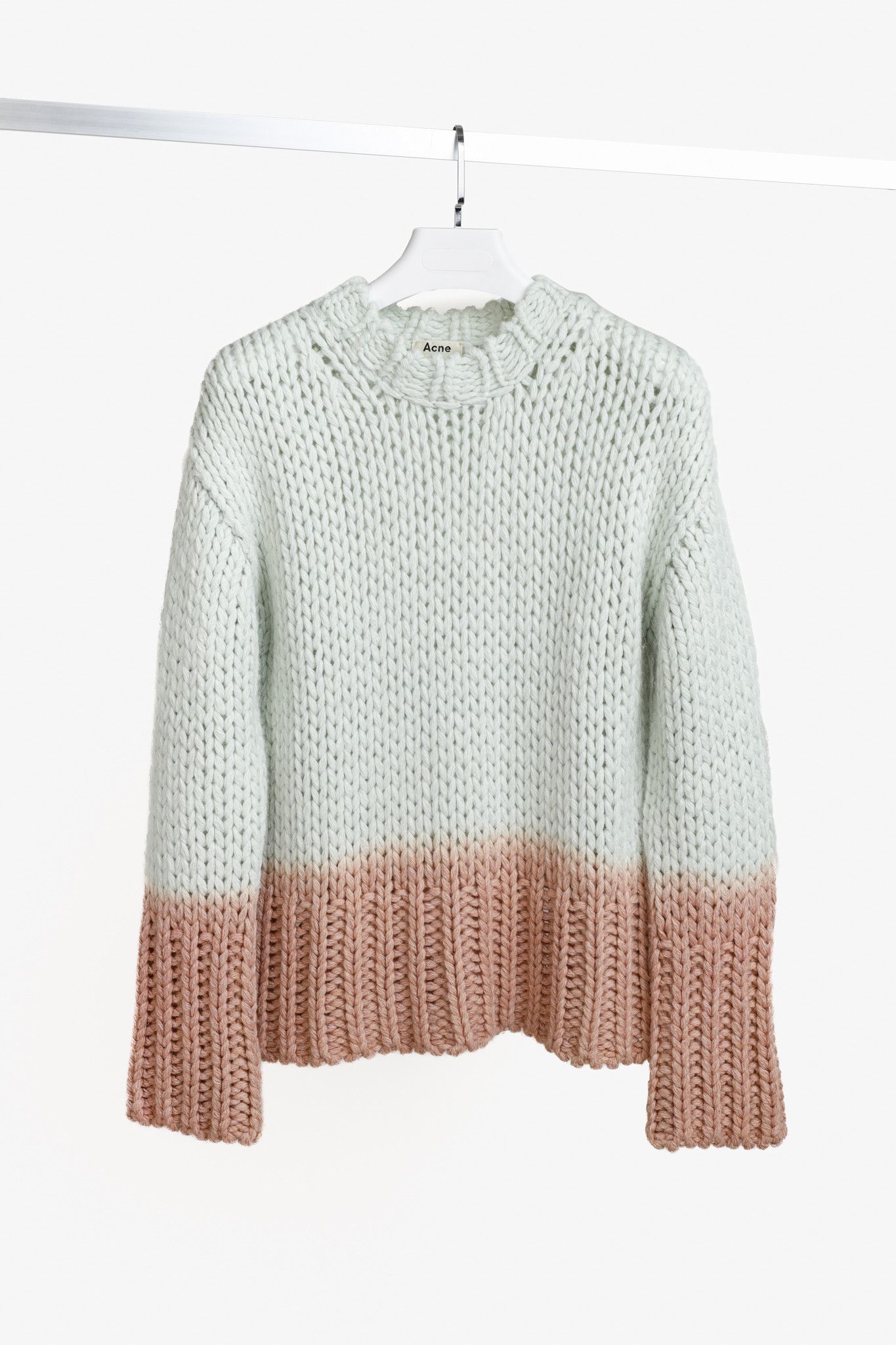 Acne Studios Acne Studios Chunky Oversized Green Pink Loose Knit Sweater Size M / US 6-8 / IT 42-44 - 1 Thumbnail