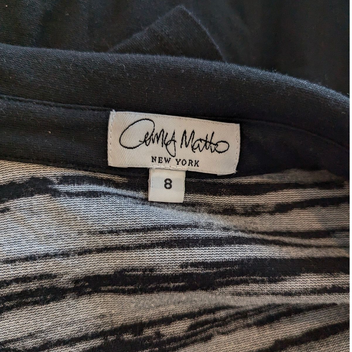 Other Amy Matto Black Polo Tunic Style Knit Collared Mini Dress Size M / US 6-8 / IT 42-44 - 3 Thumbnail
