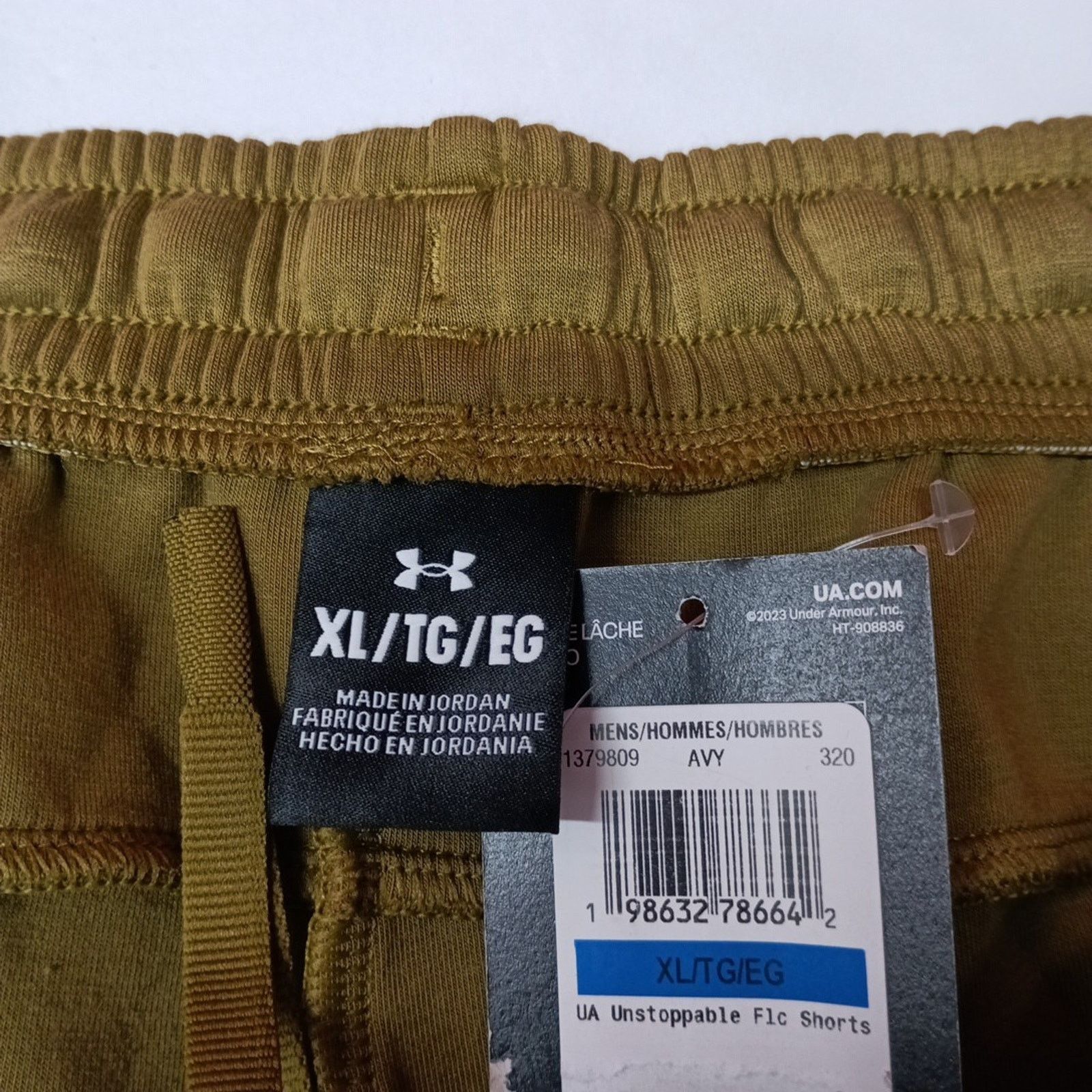 Under Armour Mens Under Armour Unstoppable 7" Fleece Shorts Green Size XL Size US 36 / EU 52 - 4 Thumbnail
