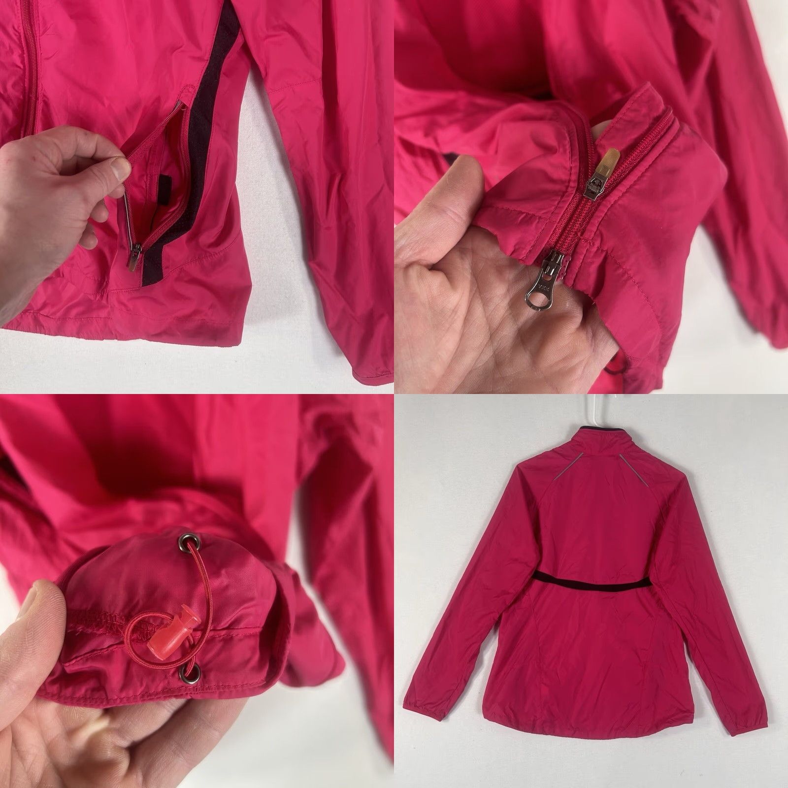 Nike Nike Windbreaker Jacket Womens M Pink Lightweight Full Zip Packable Size M / US 6-8 / IT 42-44 - 8 Thumbnail