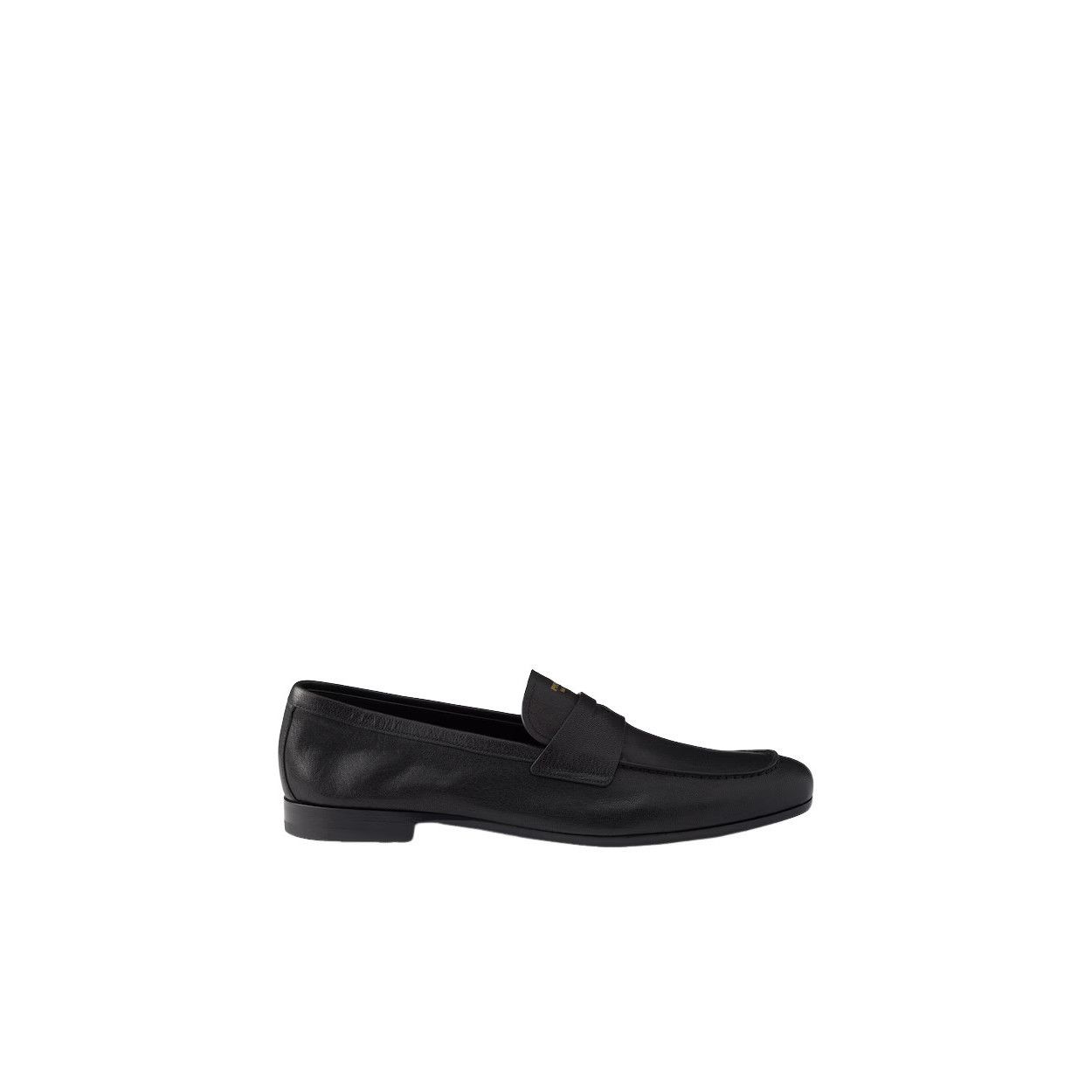 Prada PRADA $1350 Black Leather Loafers New/Authentic (Men's size: Size US 10 / EU 43 - 2 Thumbnail