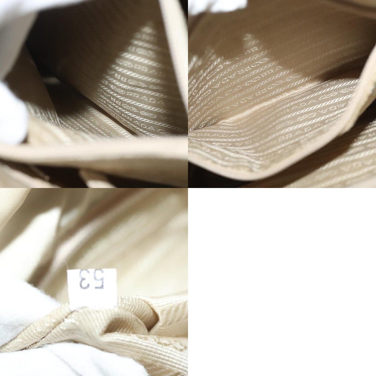 Prada PRADA Shoulder Bag Nylon Beige Size ONE SIZE - 13 Thumbnail