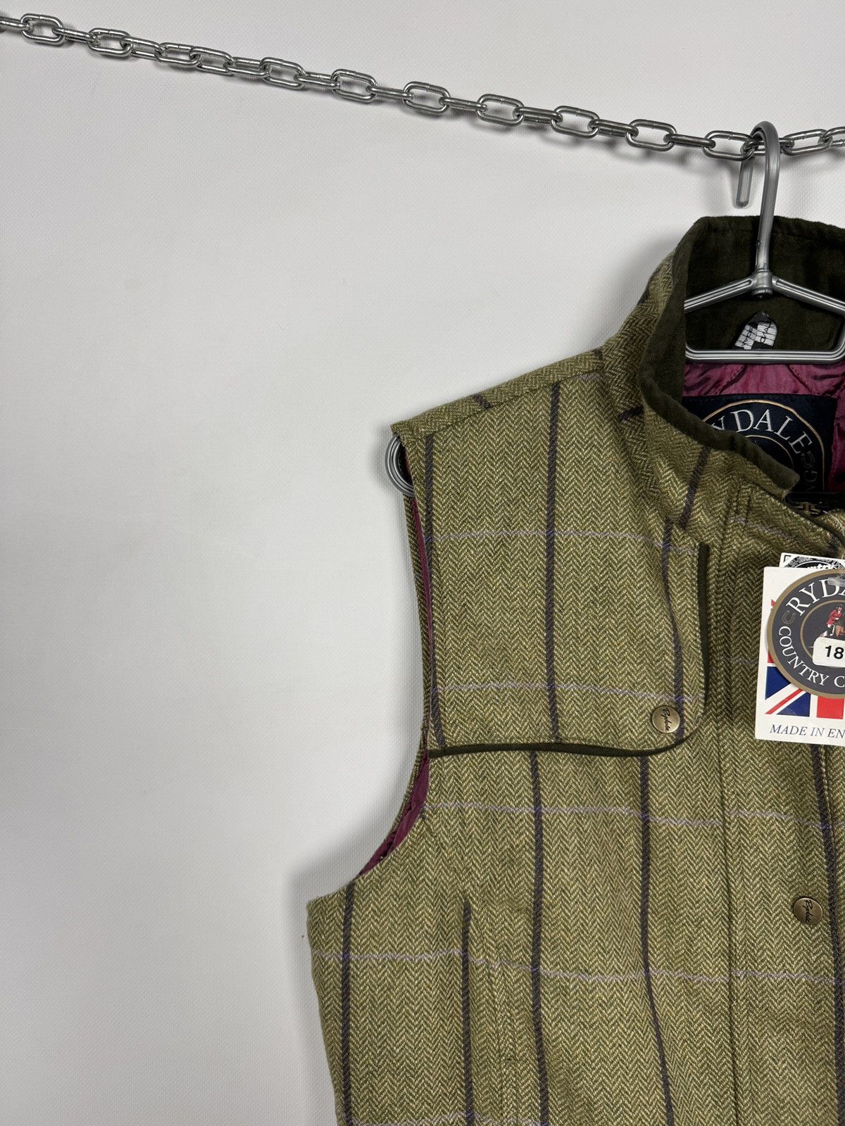 Vintage Rydale Country Clothing Zip Vest Wool Belton Tweed Waistcoat Size XL / US 12-14 / IT 48-50 - 3 Thumbnail