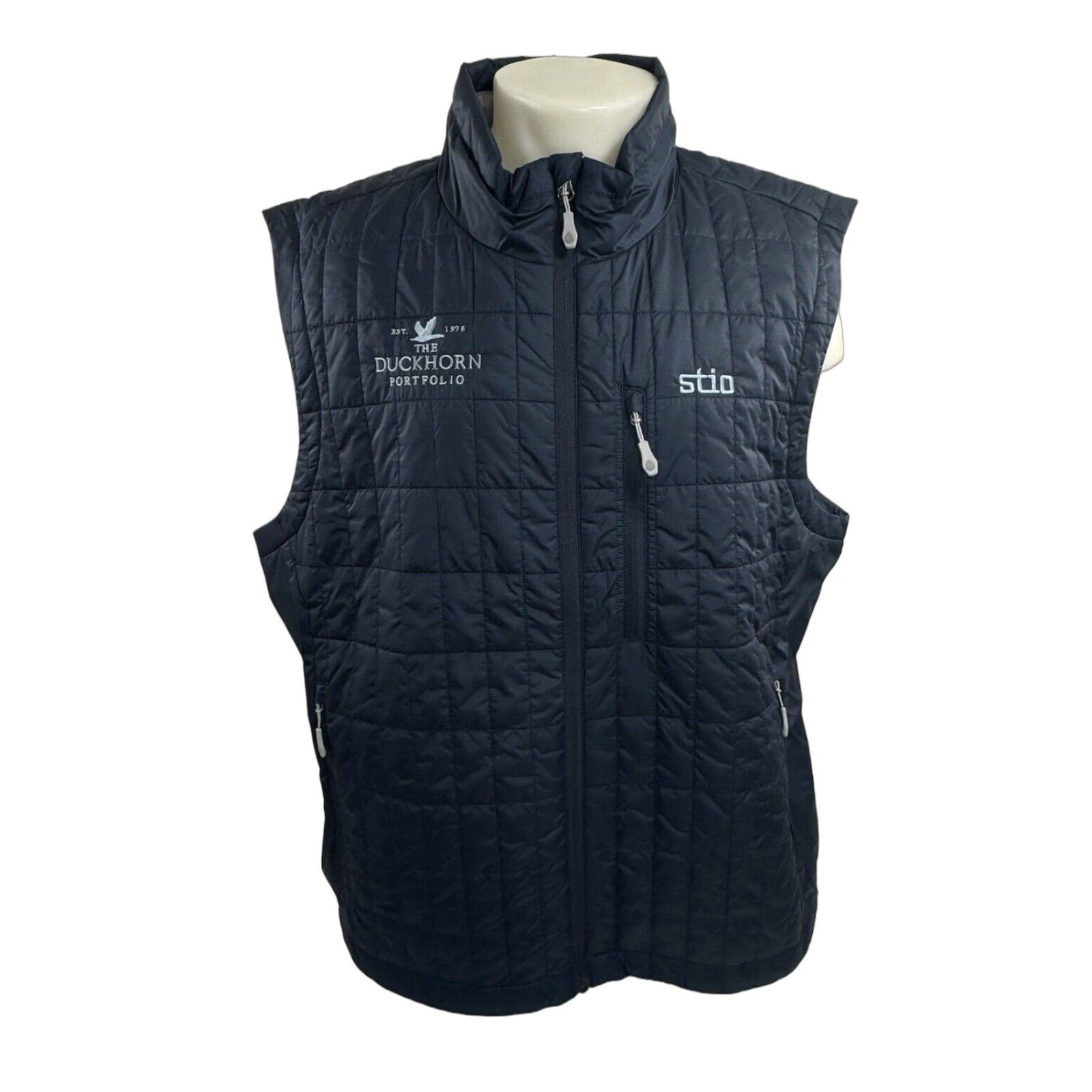 Vintage STIO DUCKHORN PORTFOLIO Vest Quilted XXL Primaloft Blue Men Width: 27" Pit to Pit 29" Length C10 Size US XXL / EU 58 / 5 - 1 Thumbnail
