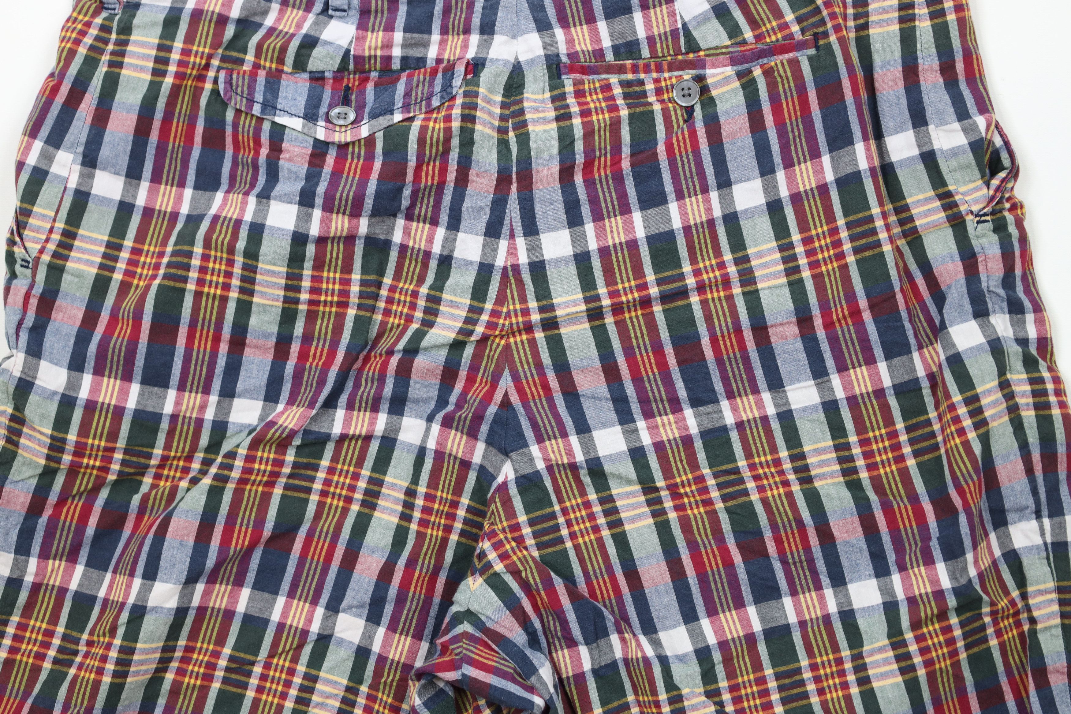 Ralph Lauren × Vintage Vintage 90s Ralph Lauren Madras Plaid Chino Shorts Cotton Size US 40 / EU 56 - 11 Thumbnail