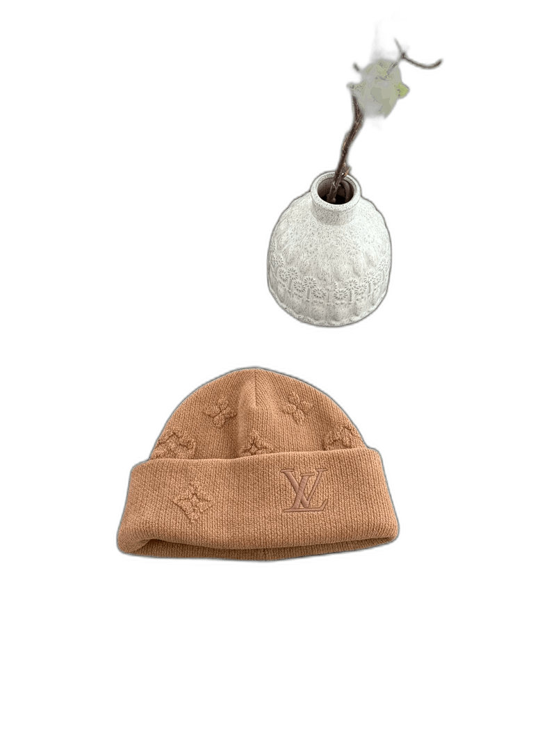 Louis Vuitton Louis Vuitton Knitted Cold Hat in Brown Size ONE SIZE - 1 Thumbnail
