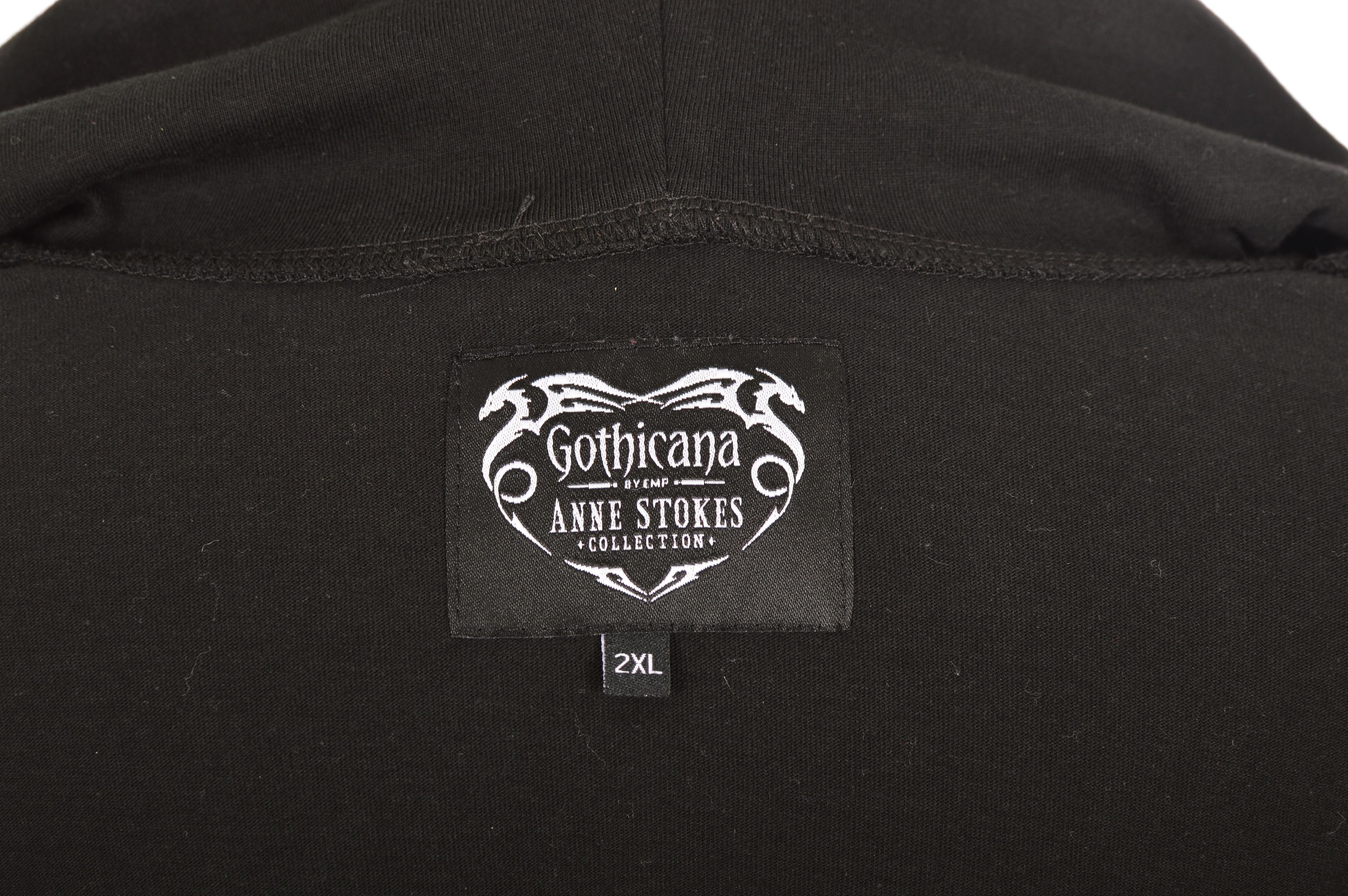 Vintage Gothicana by EMP Anne Stokes Gothic Cross Hoodie Size XXL / US 16-18 / IT 52-54 - 7 Thumbnail