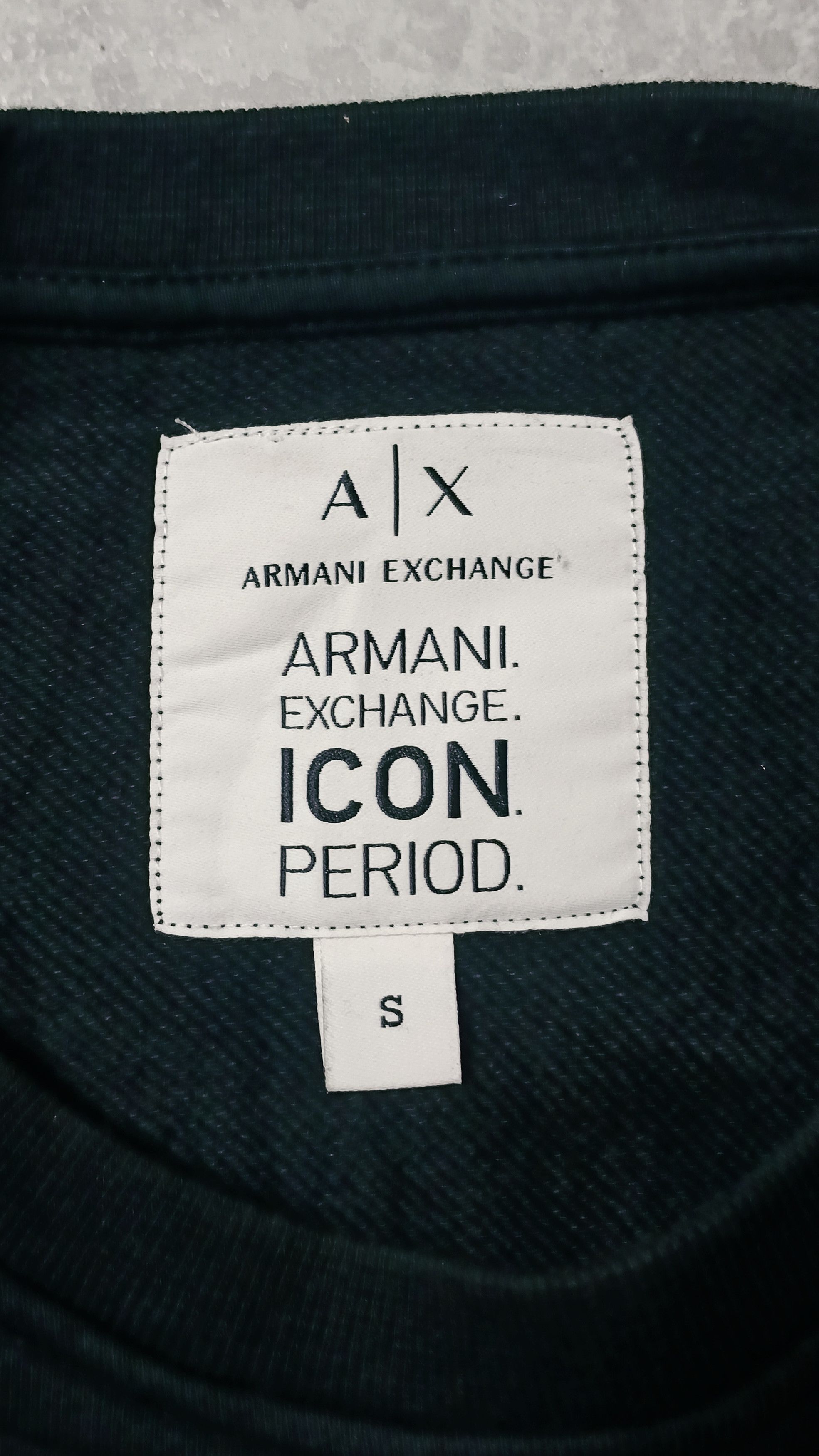 Armani × Armani Exchange Armani Exchange Icon Period Black Sweatshirt Size US S / EU 44-46 / 1 - 4 Thumbnail