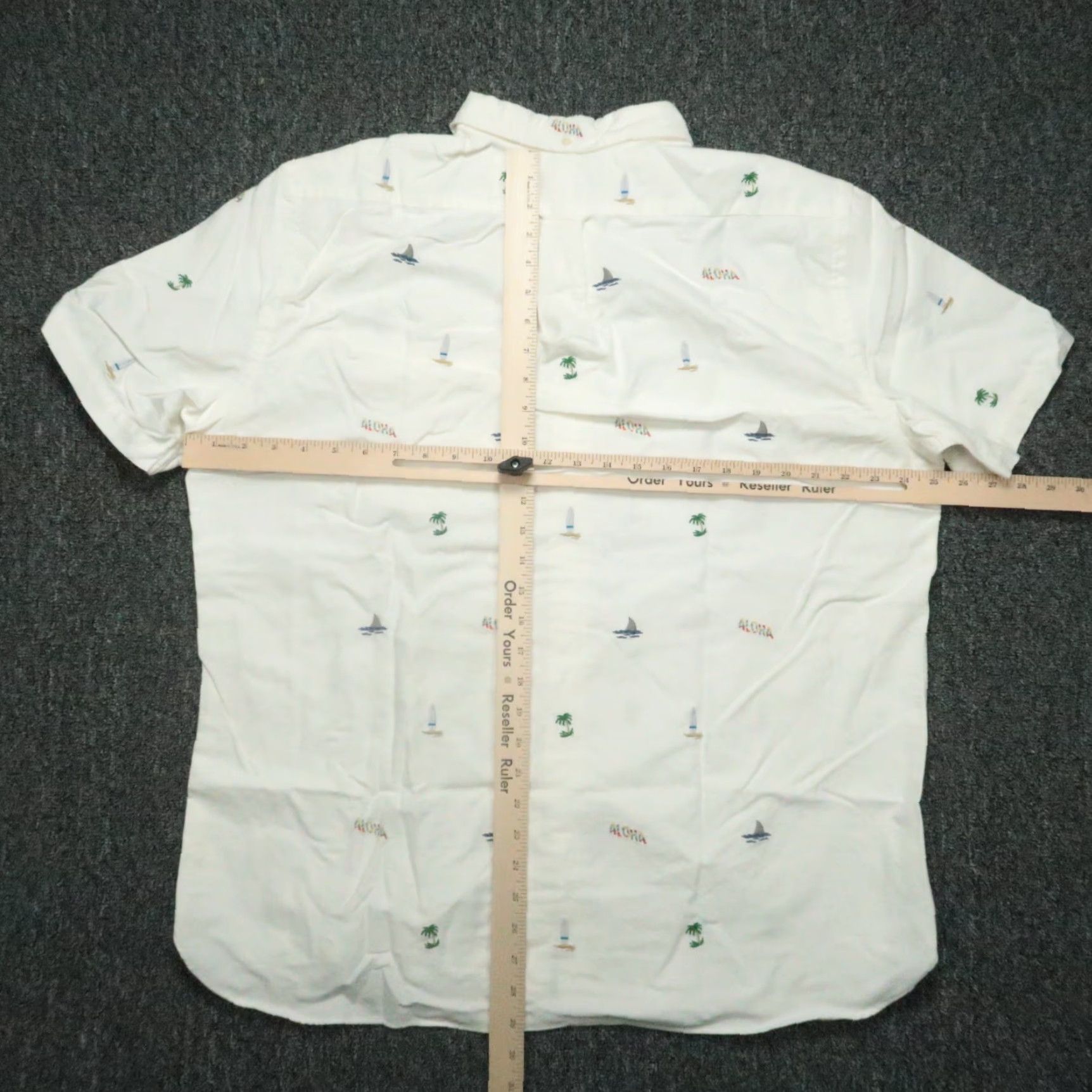 Ralph Lauren Ralph Lauren Shirt Mens XL White Button-Up Hawaiian Aloha Island Surfboard Beach Size US XL / EU 56 / 4 - 6 Thumbnail