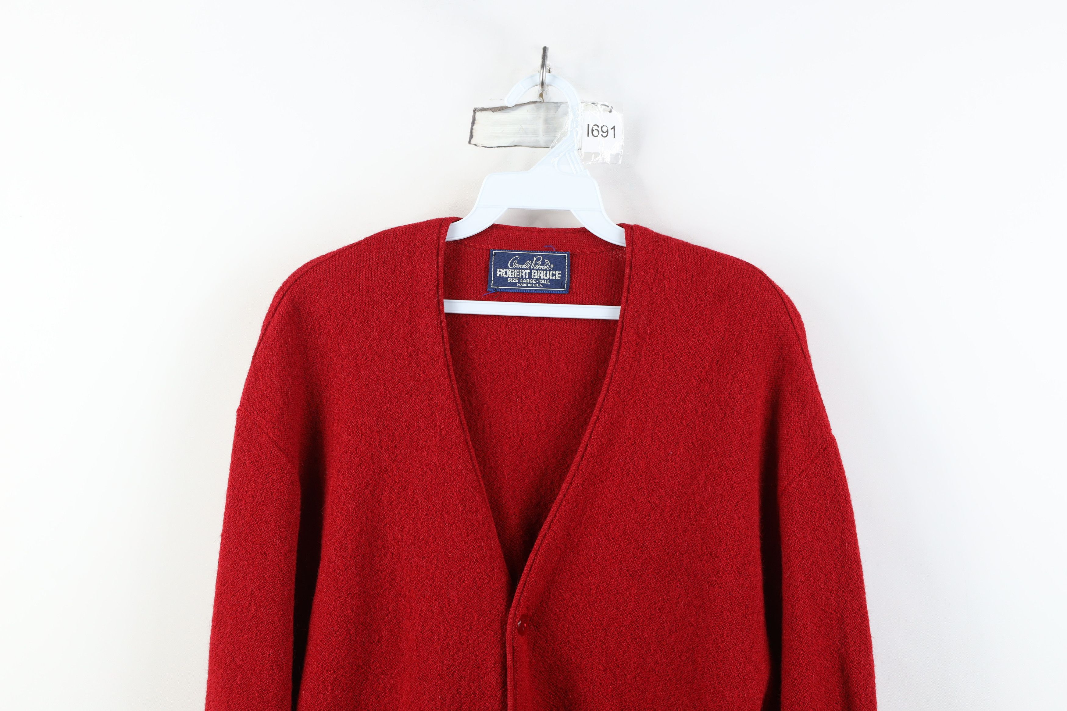 Vintage Vintage 70s Streetwear Wool Blend Knit Cardigan Sweater USA Size US L / EU 52-54 / 3 - 2 Thumbnail