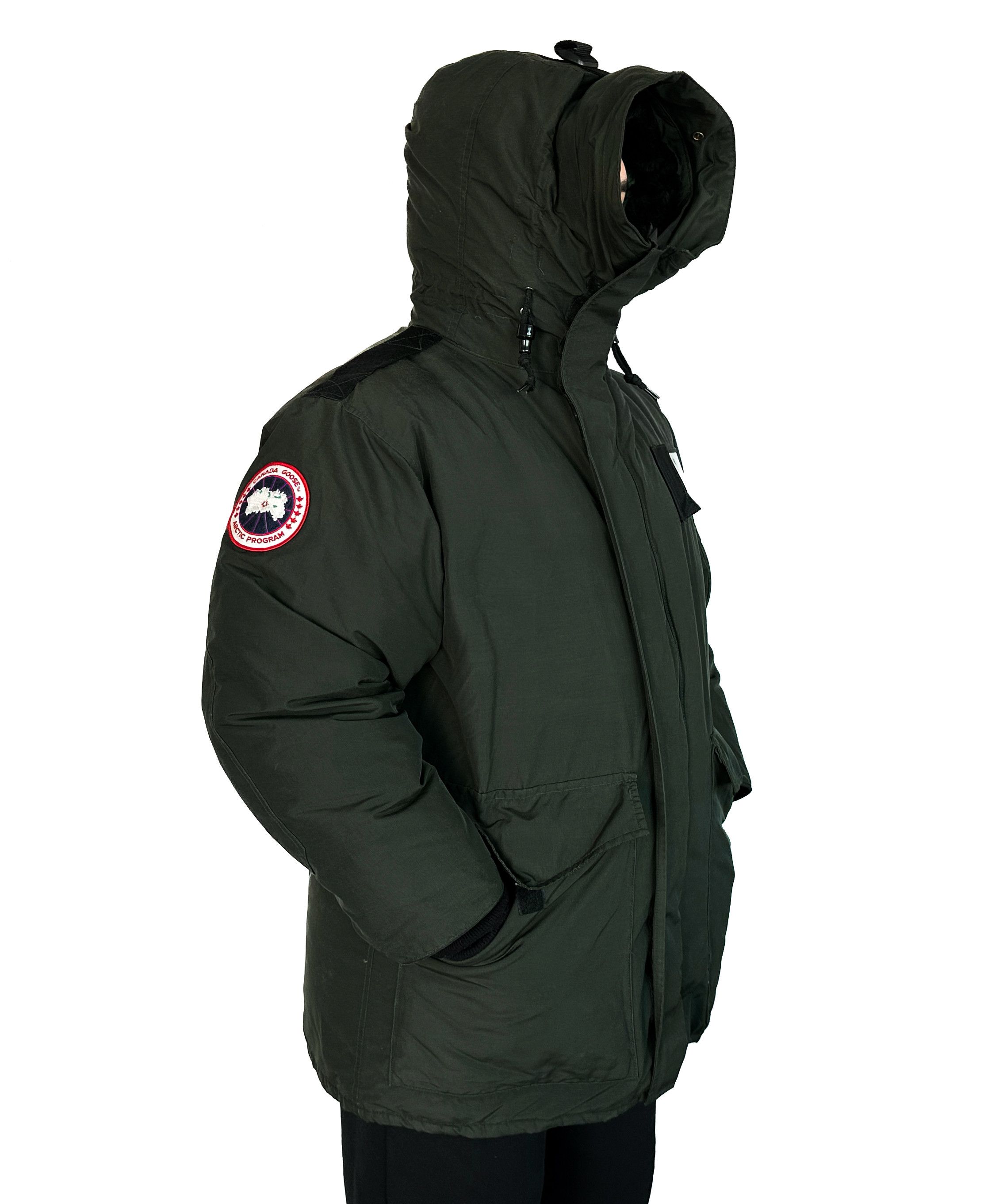 Canada Goose CANADA GOOSE Jacket Down Heli Parka Zip Green Vintage 80s Size US L / EU 52-54 / 3 - 6 Thumbnail