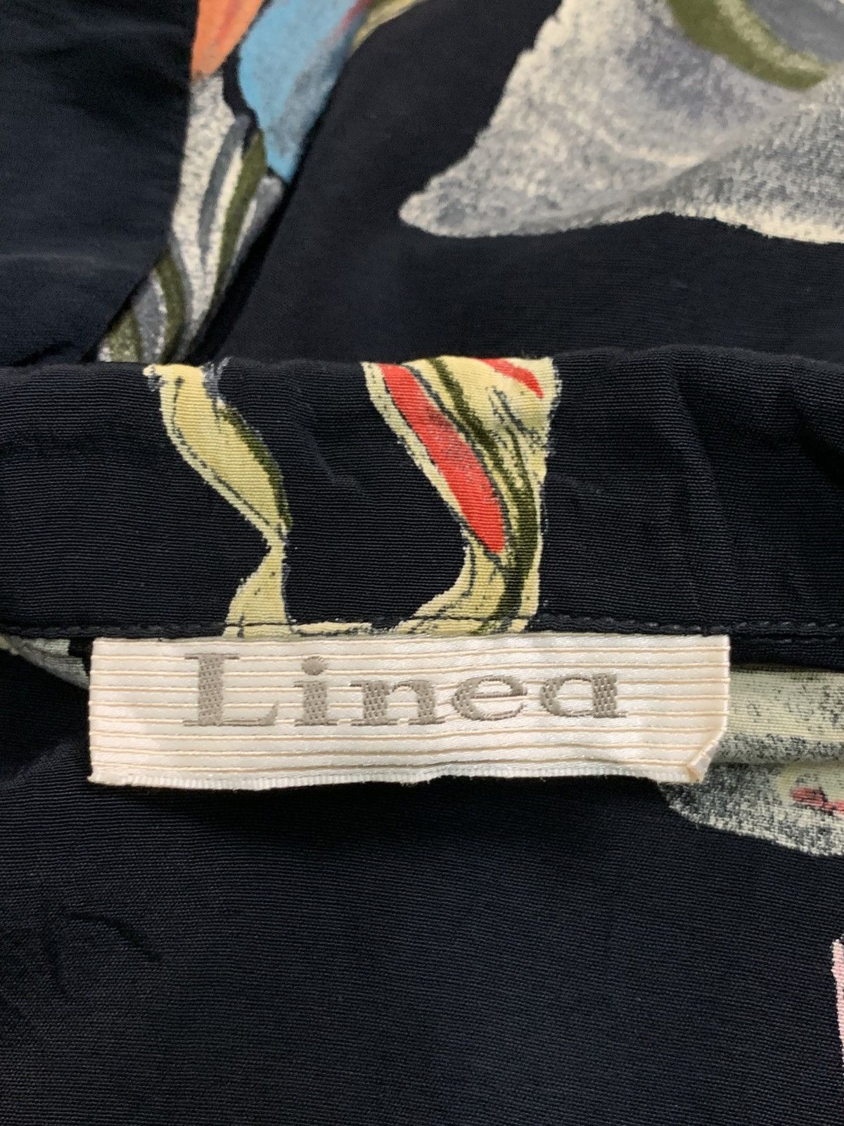 Linea Rare Design Vintage Linea Short-Sleeve Button-Up Blouse Size M / US 6-8 / IT 42-44 - 4 Thumbnail
