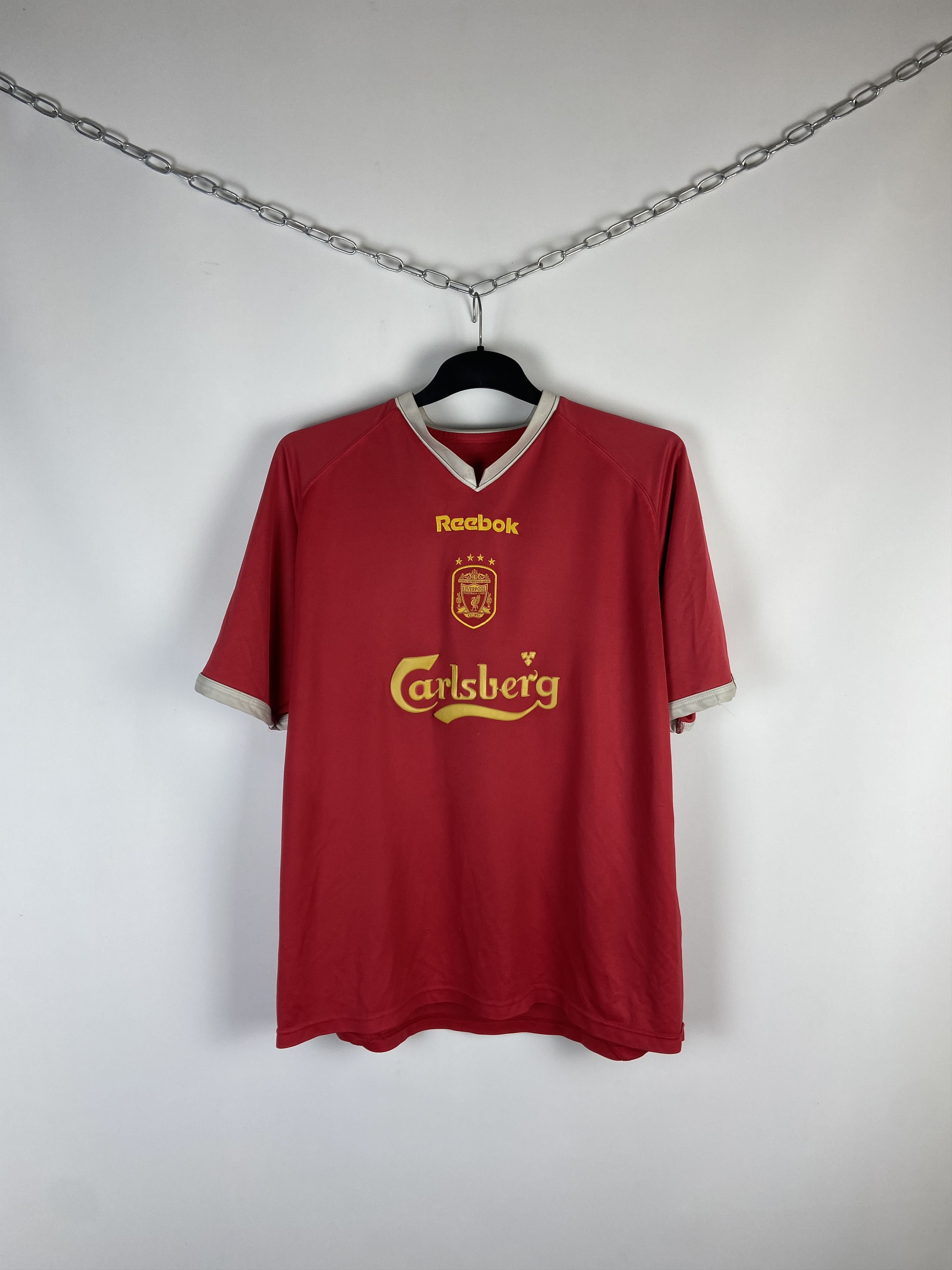 Reebok Liverpool Reebok soccer jersey carlsberg vintage Size US XL / EU 56 / 4 - 1 Thumbnail
