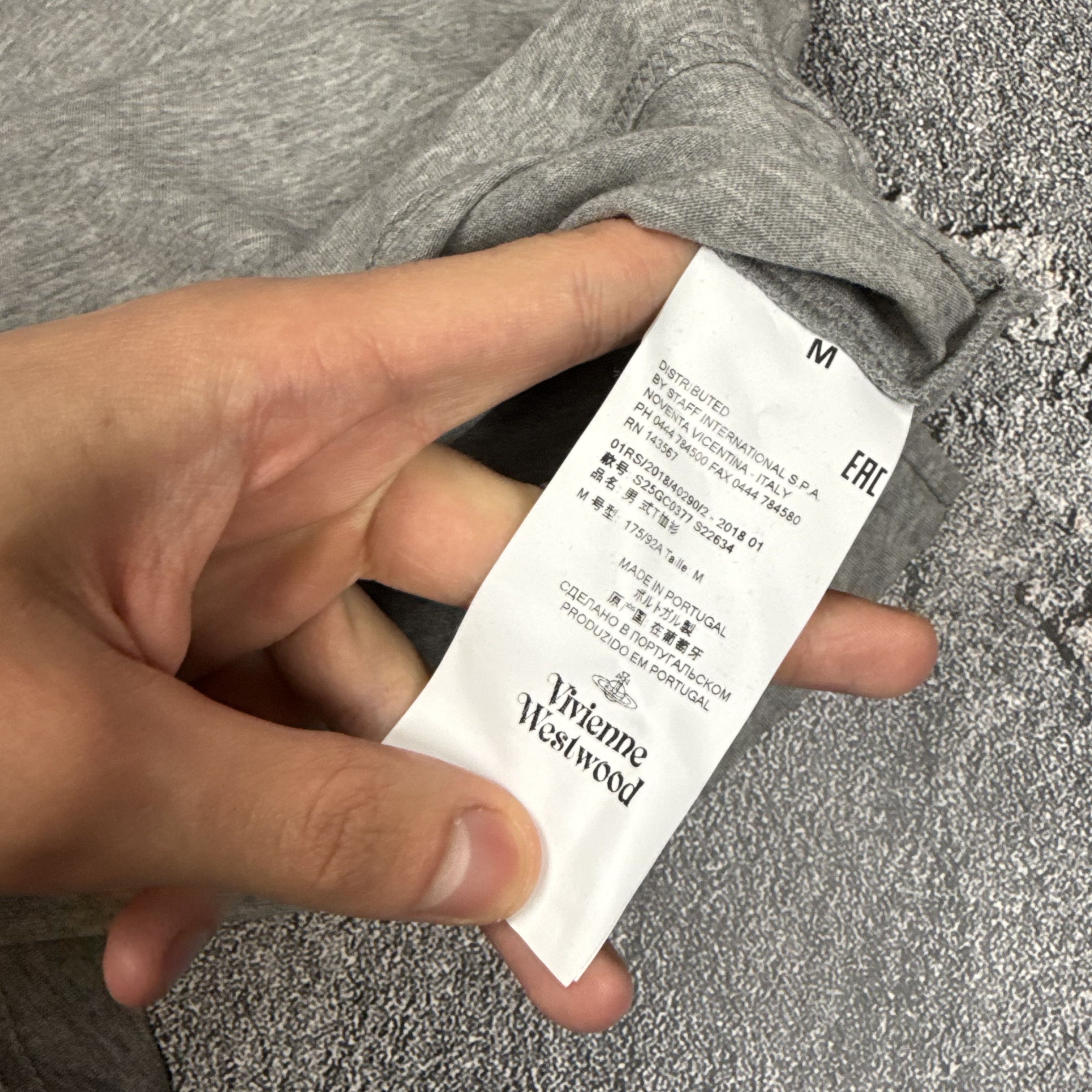 Vivienne Westwood Vivienne Westwood Grey Crewneck T Shirt Size US M / EU 48-50 / 2 - 5 Thumbnail