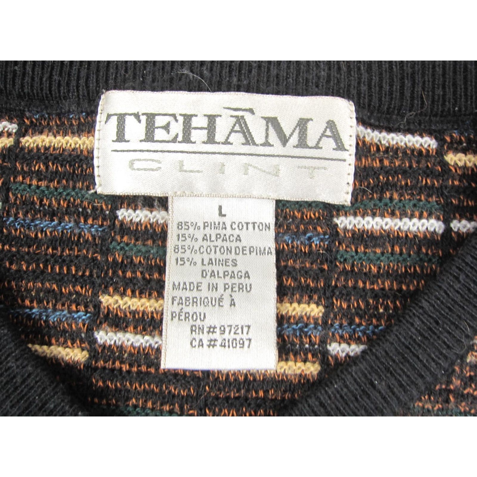 Vintage VINTAGE Tehama Sweater Mens L Brown Alpaca Cotton Textured 90s Pullover Cardigan? Size US L / EU 52-54 / 3 - 3 Thumbnail