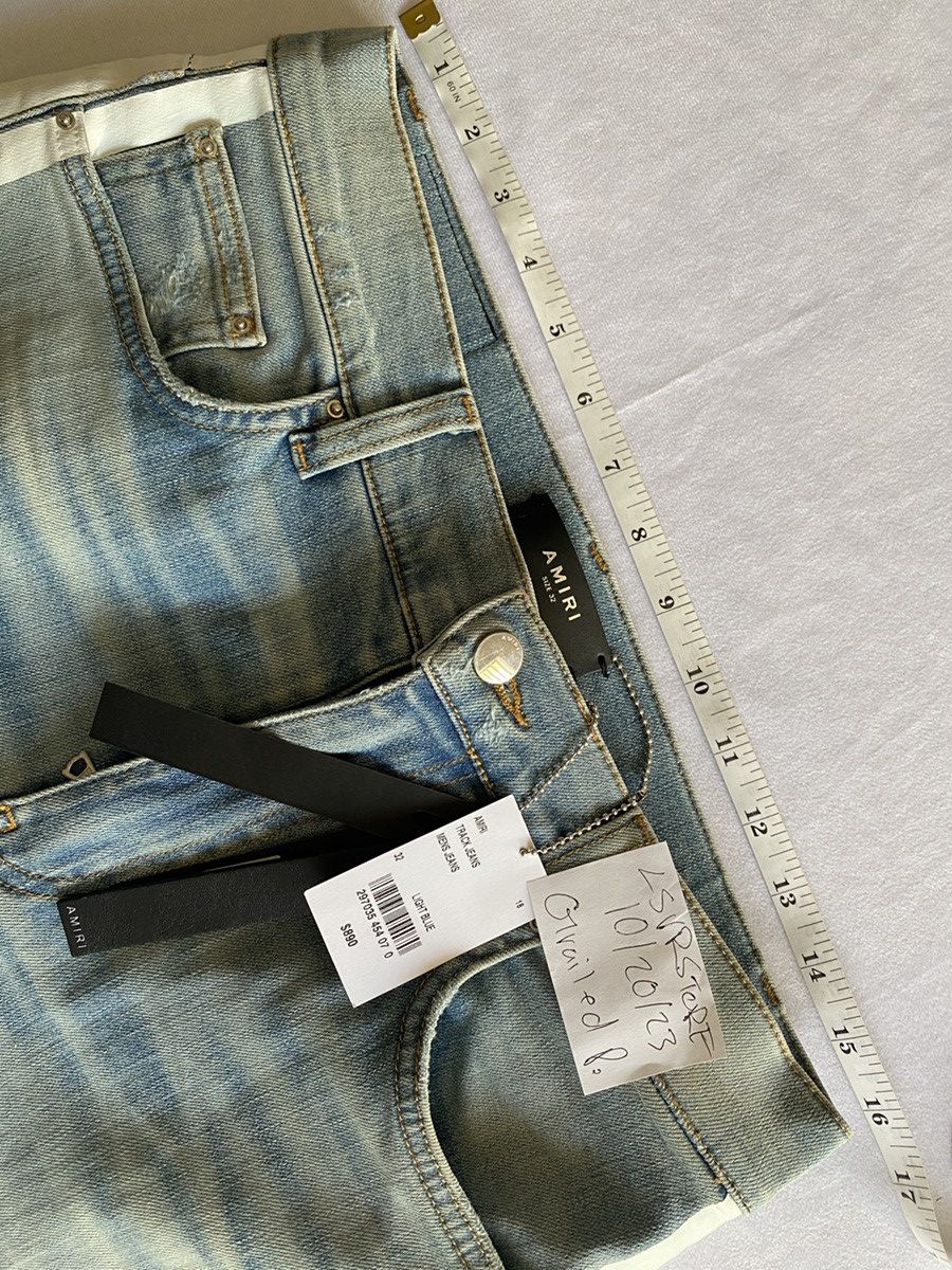 Amiri AMIRI Track Jean LT Indigo 32 OG - Gently Used* Size US 32 / EU 48 - 15 Thumbnail