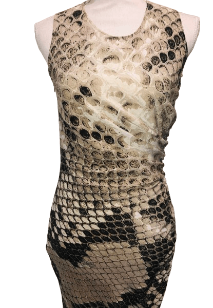Roberto Cavalli Phyton silk printed Dress Size S / US 4 / IT 40 - 2 Thumbnail