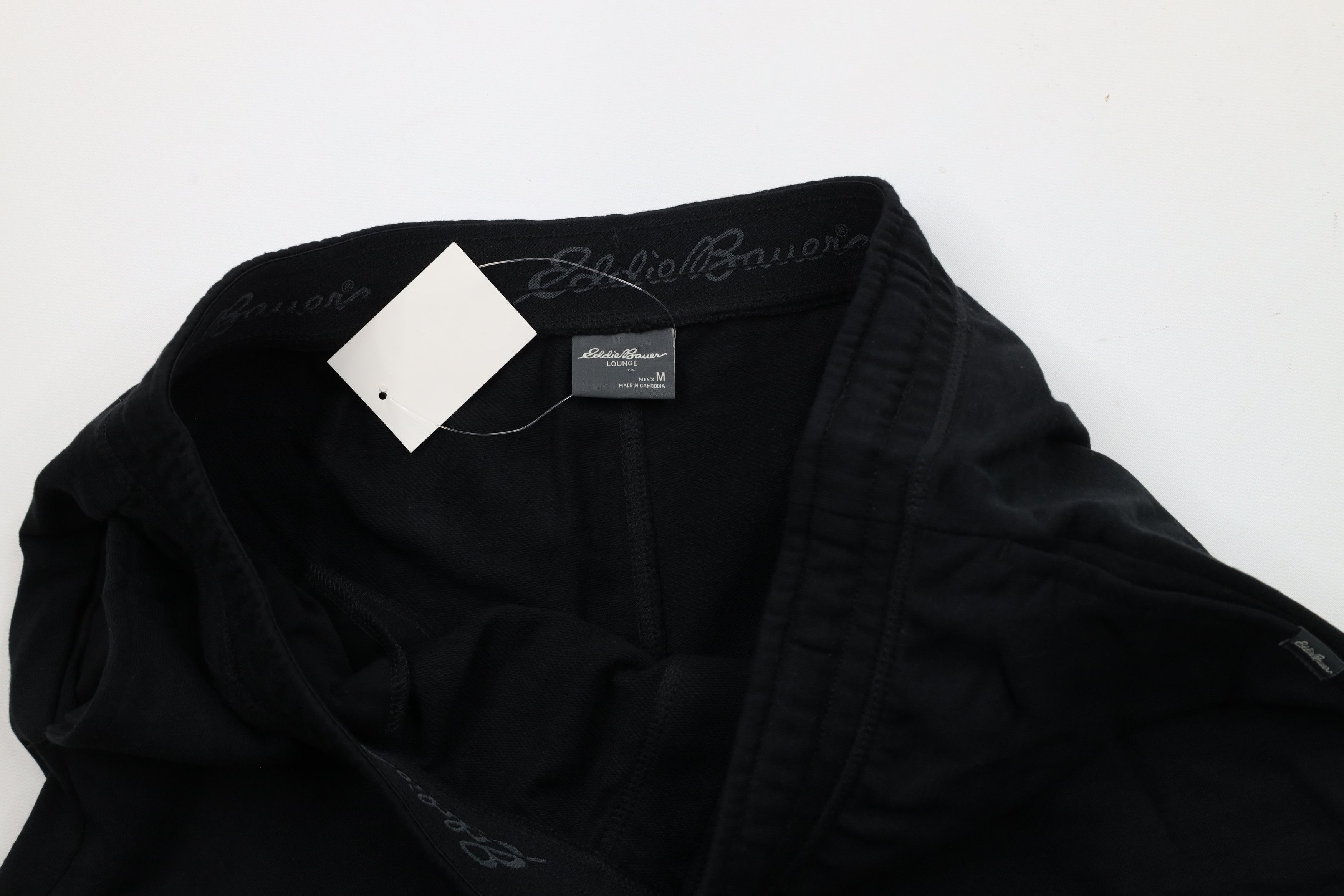 Eddie Bauer × Vintage New Eddie Bauer Out Knit Above Knee Lounge Shorts Black Size US 32 / EU 48 - 6 Thumbnail