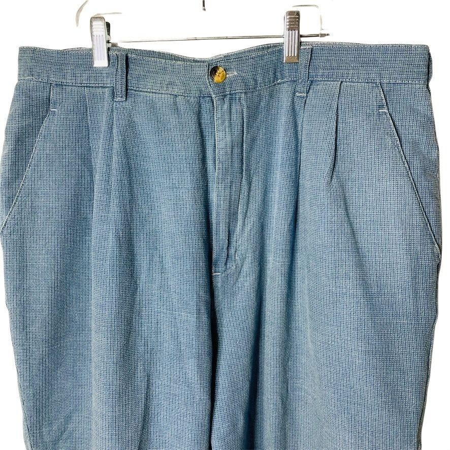 Gloria Vanderbilt Baggy Mom Jeans Vintage Gloria Vanderbilt Blue White Gingha Size 36" / US 14 / IT 50 - 3 Thumbnail