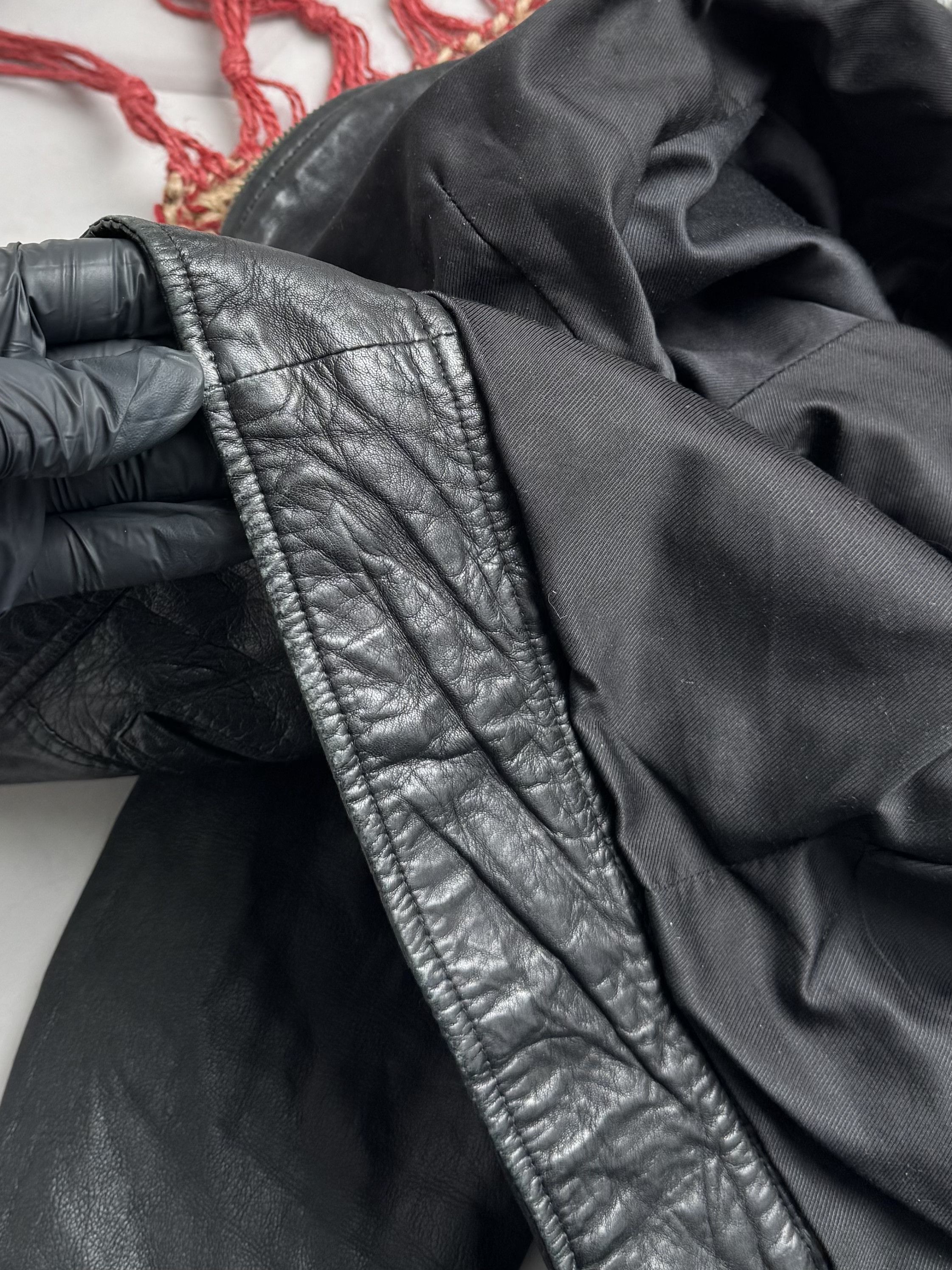 Vintage Vintage Cropped Leather Jacket Size XS / US 0-2 / IT 36-38 - 6 Thumbnail