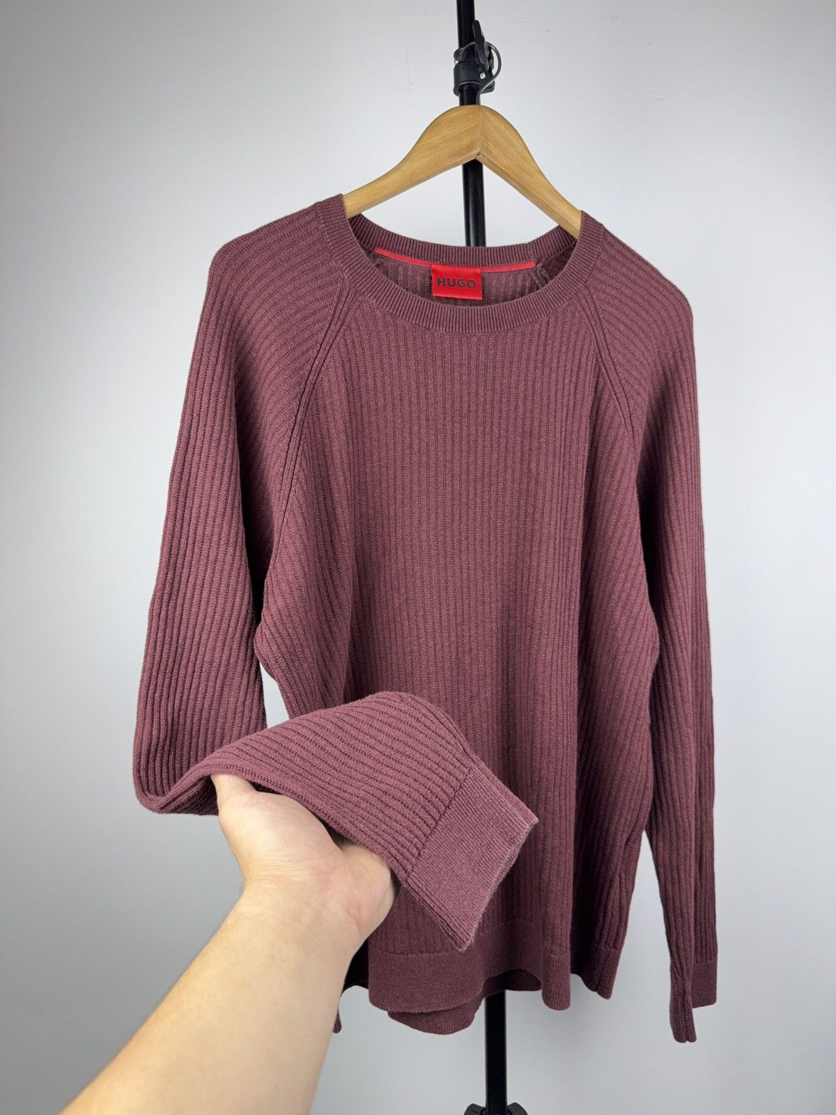 Hugo Luxury Designer 00s HUGO Retro style Sweater Size US L / EU 52-54 / 3 - 5 Thumbnail