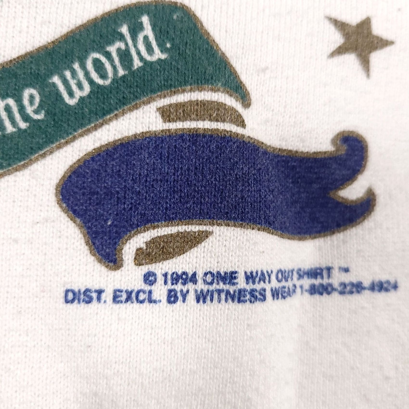 Delta VINTAGE 90s Mary Had a Little Lamb Sweatshirt Unisex Adults Large Crew Neck Religion Graphic Print White Cotton Polyester Fleece Pullover USA 90s Size US L / EU 52-54 / 3 - 5 Thumbnail