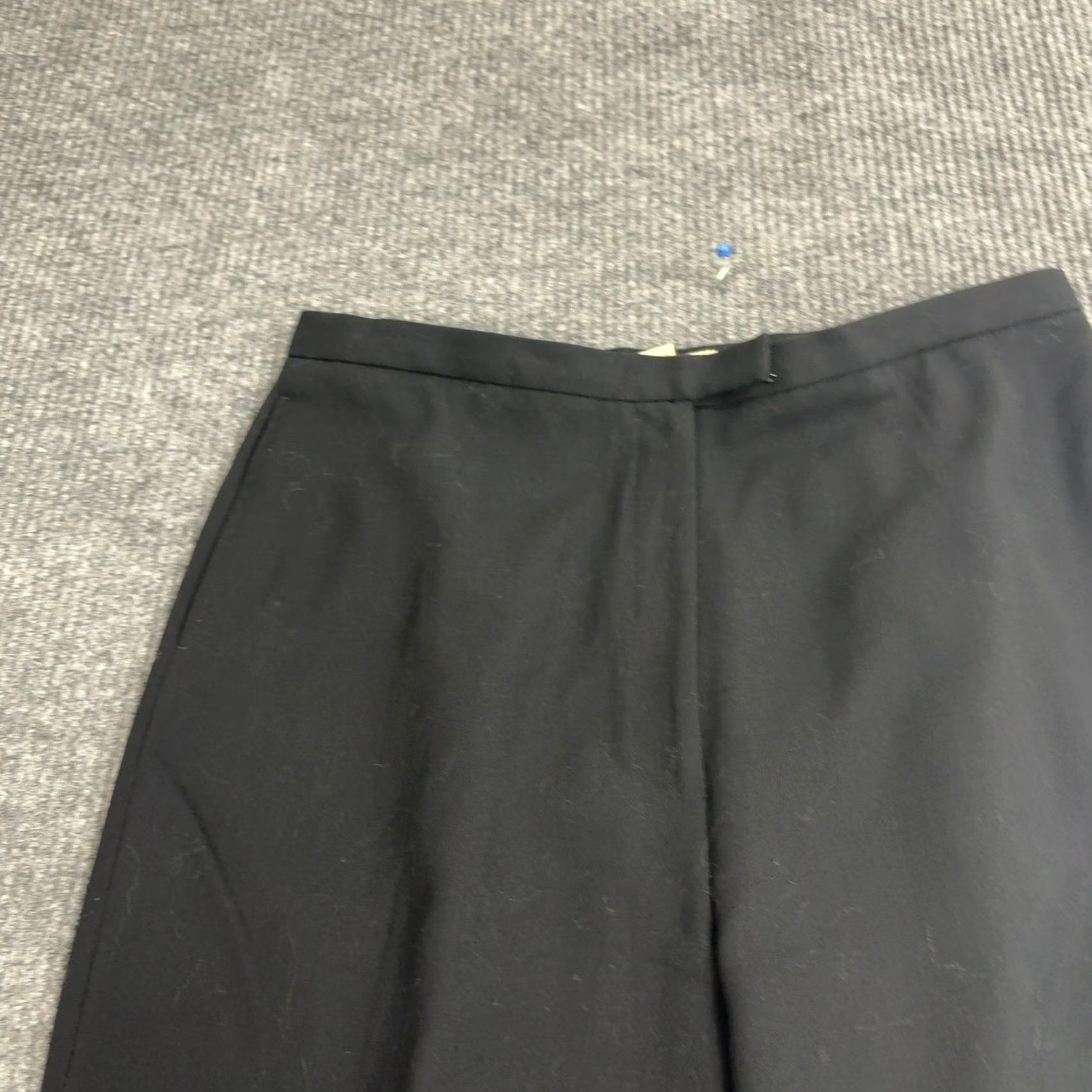 Eddie Bauer Eddie Bauer Womens 16 Black Wool Lined High Rise Straight Leg Classic Pants Size 38" / US 16 / IT 52 - 3 Thumbnail