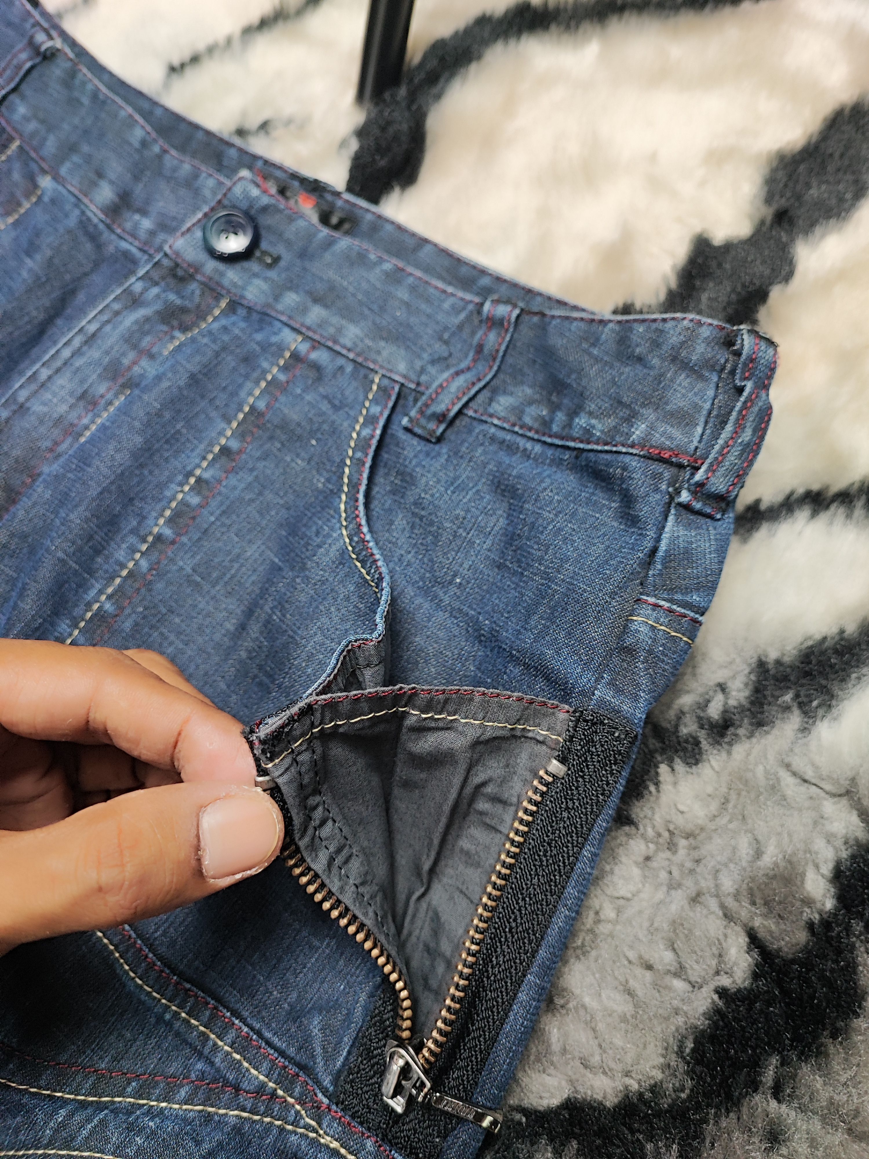Number (N)ine Vintage Eagle Embroidery Baggy Loose Bootcut Wide Leg Size US 28 / EU 44 - 10 Thumbnail
