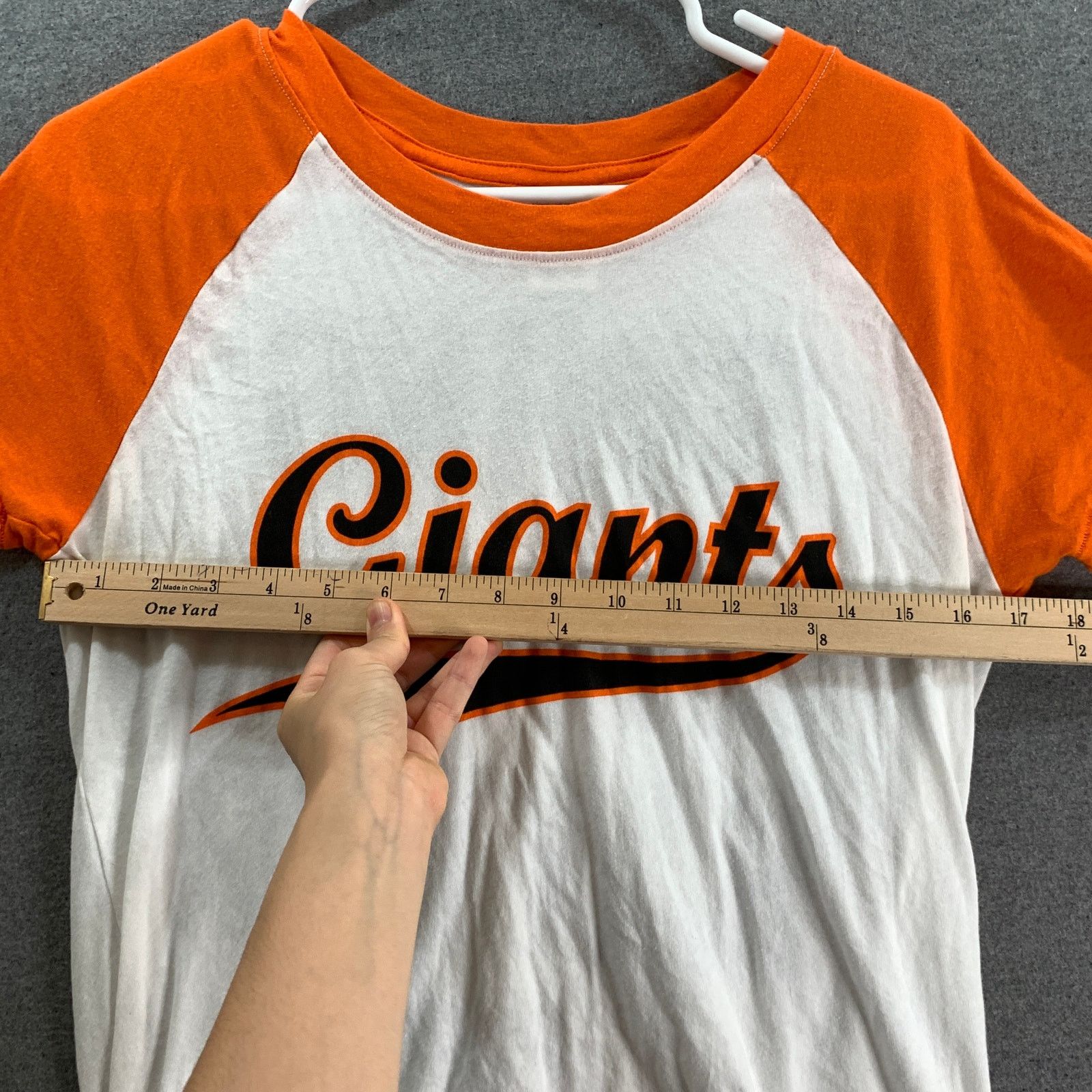 Pink Giants Shirt Women Size Medium Whith Orange Short Sleeve Size M / US 6-8 / IT 42-44 - 4 Thumbnail