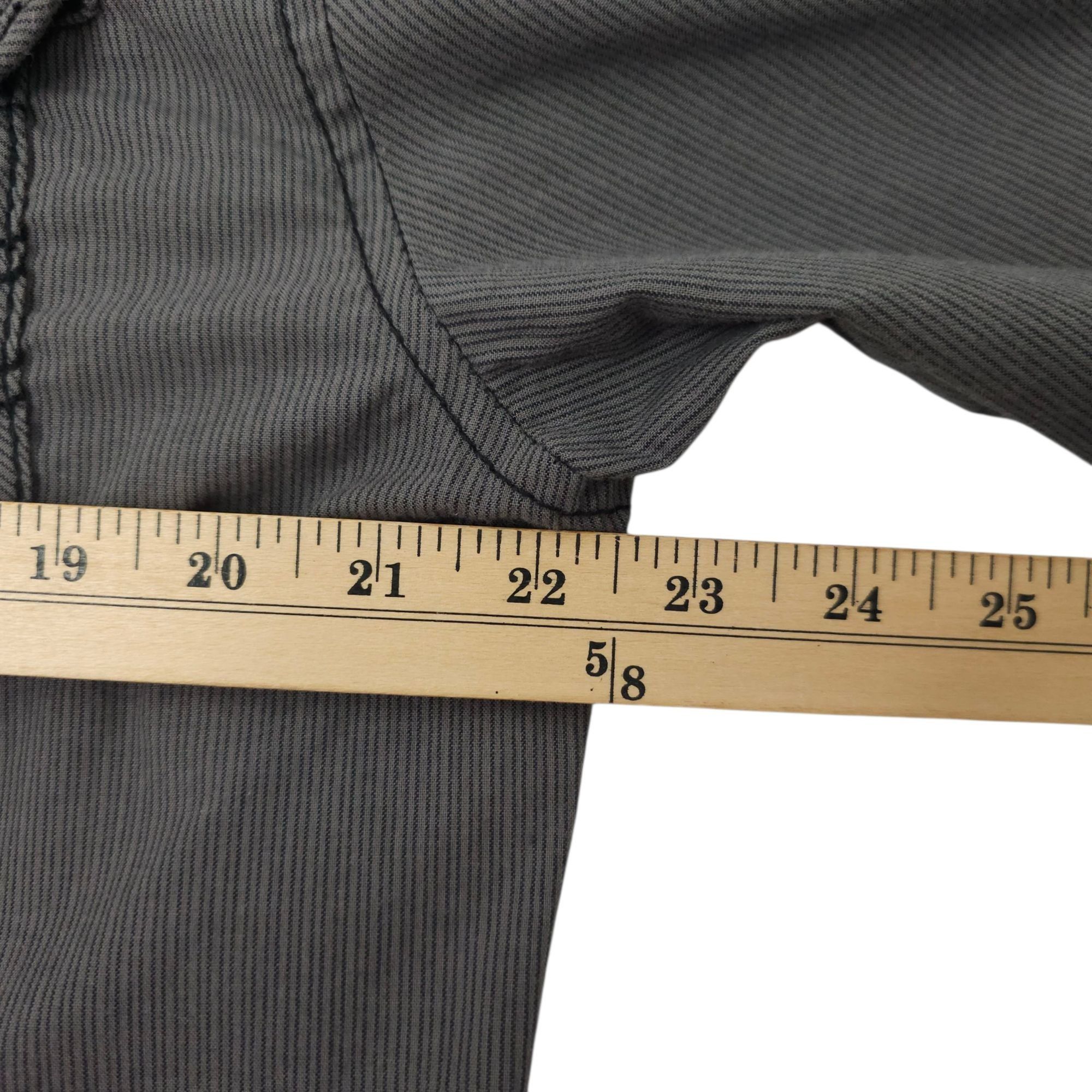 Carbon Carbon Slim Fit Button Front Shirt Mens XXL READ Tab Sleeve Size US XXL / EU 58 / 5 - 18 Thumbnail
