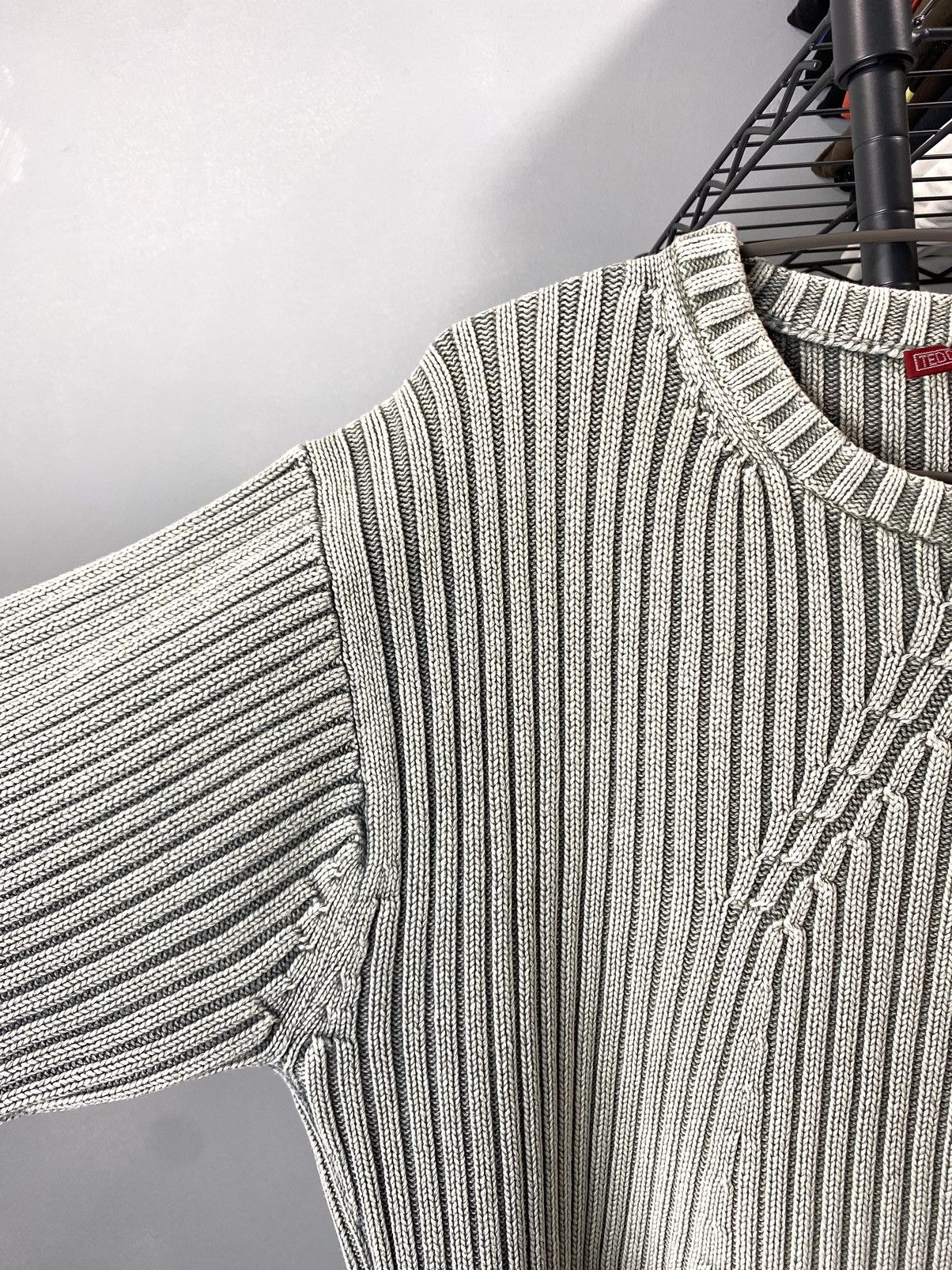 Vintage Y2K Vintage Striped Diesel Style Japanese Knit Sweater Size US XL / EU 56 / 4 - 5 Thumbnail