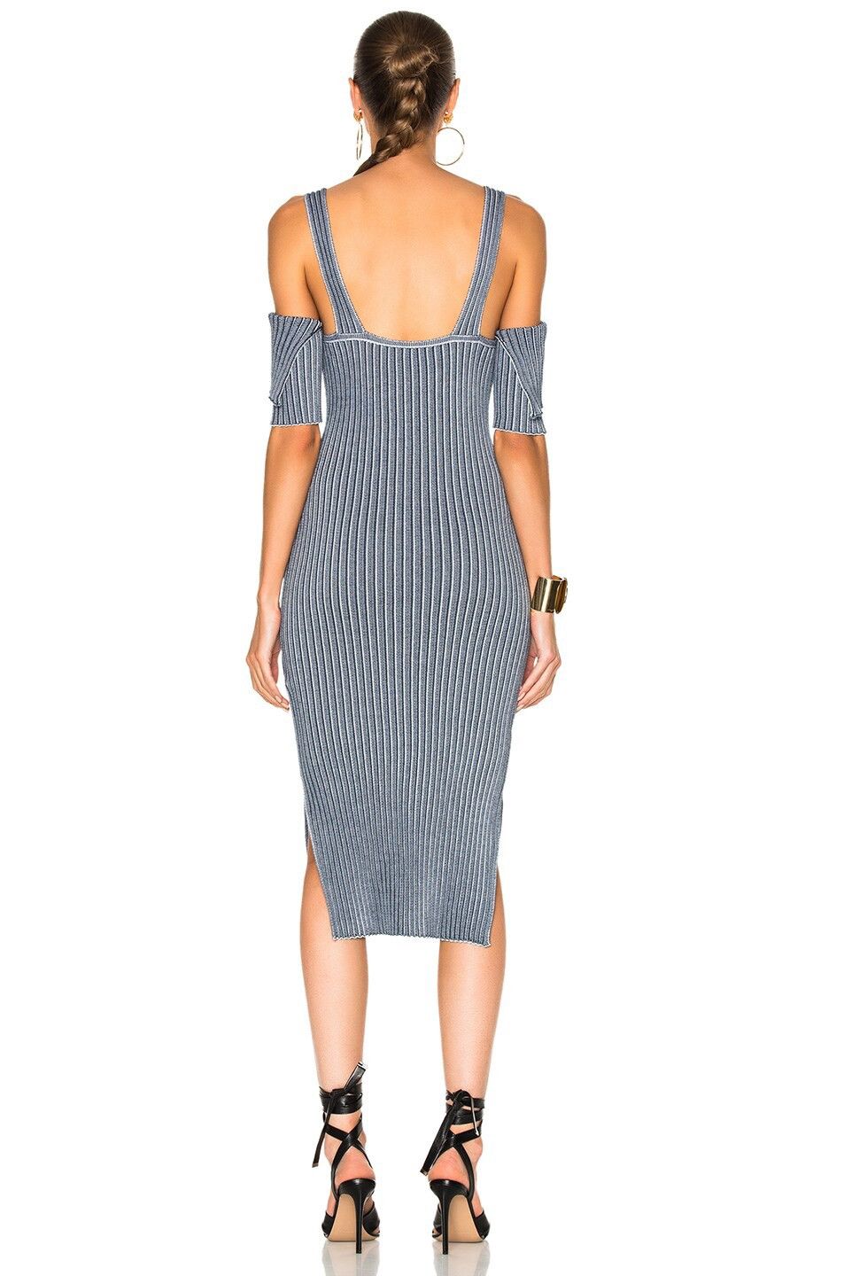 Victoria Beckham Victoria Beckham Cold-Shoulder Midi Dress Size S / US 4 / IT 40 - 3 Thumbnail