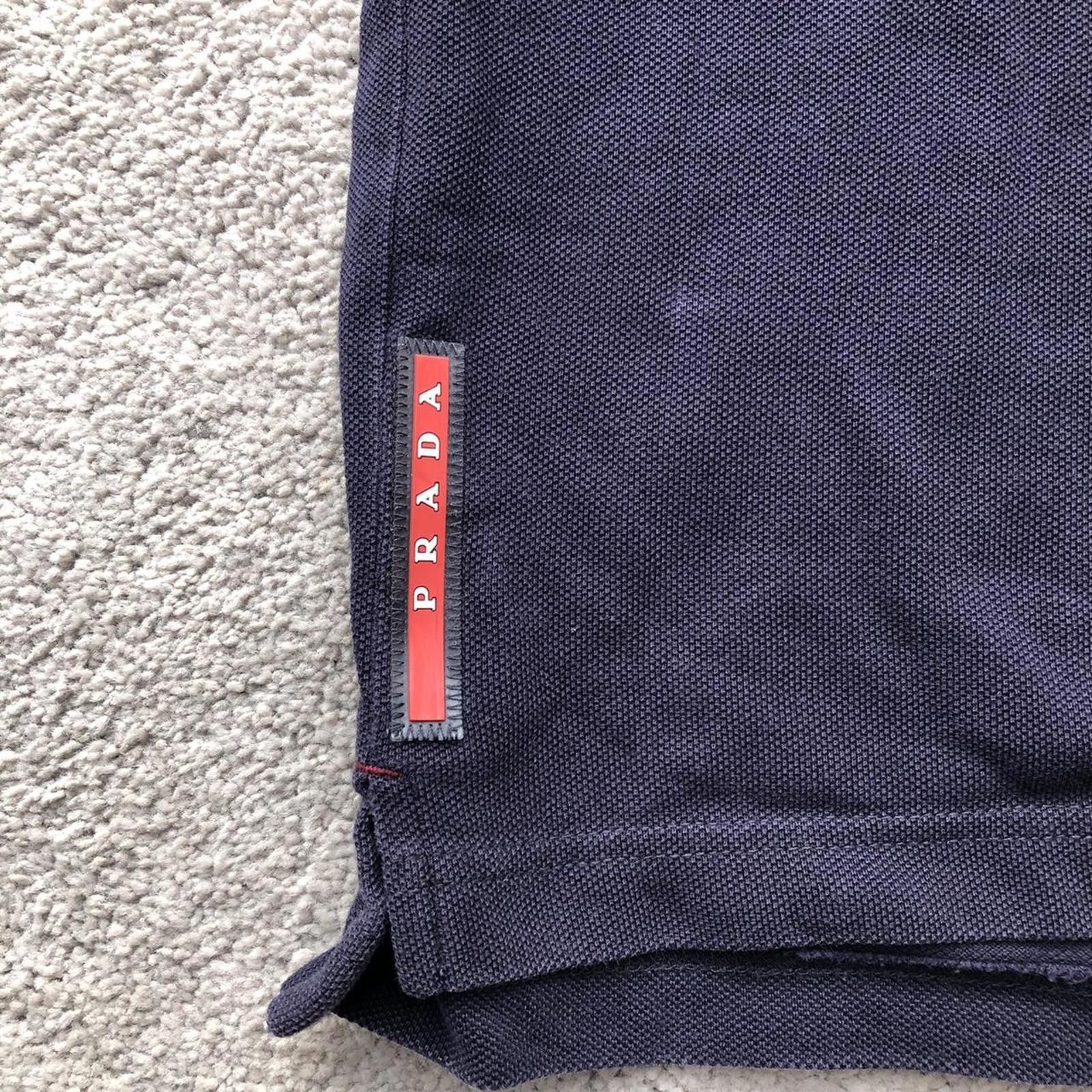 Prada Prada Red Tab Polo Shirt Size US XL / EU 56 / 4 - 2 Thumbnail