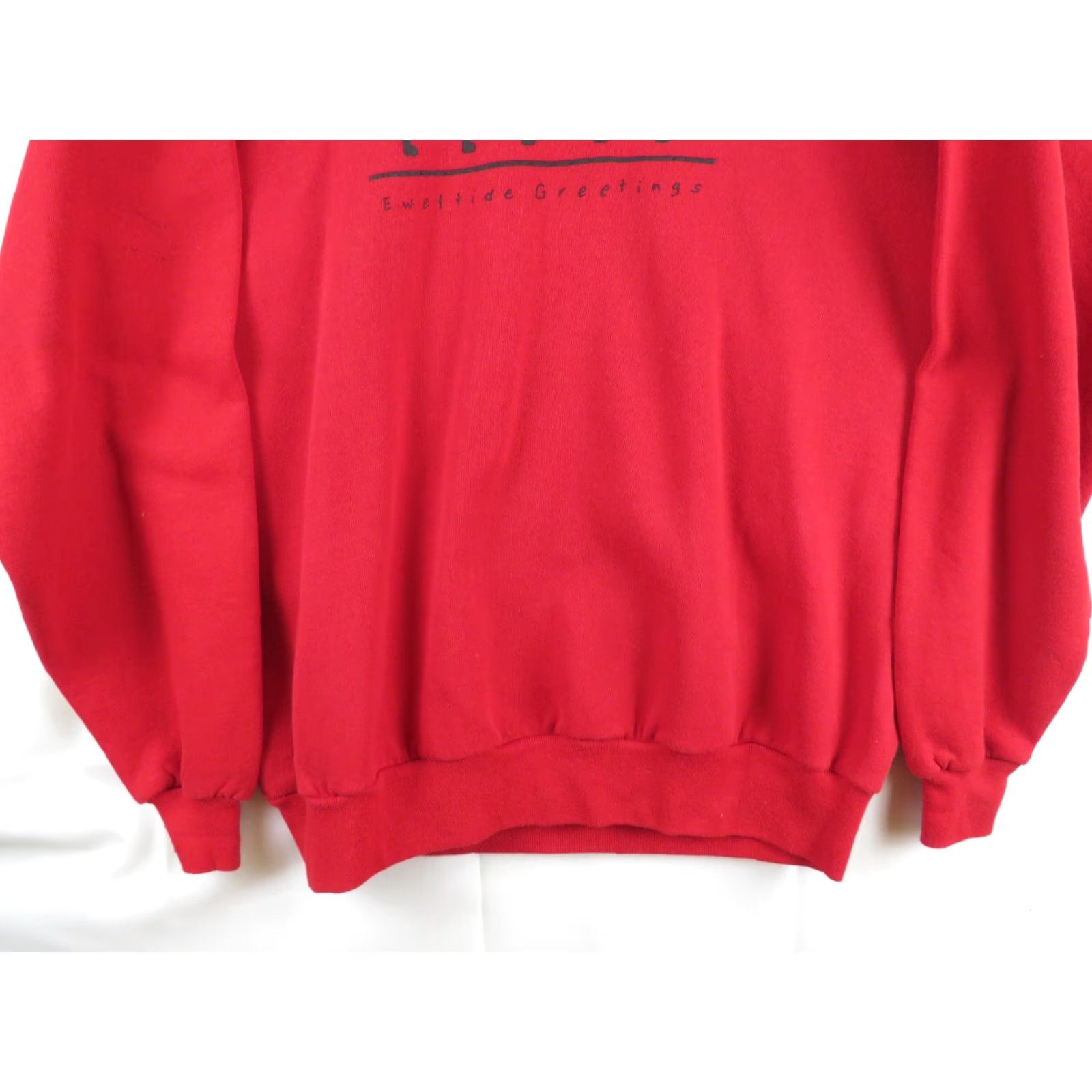 Jerzees VINTAGE Jerzees Sweatshirt XL Men Crew Neck Red USA Graphic Print 80s Sheep Christmas Joke? Size US XL / EU 56 / 4 - 2 Thumbnail