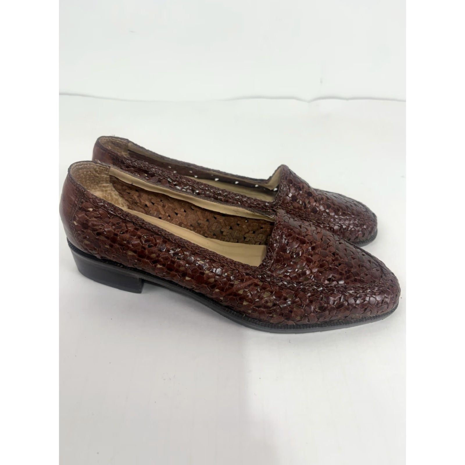 Vintage Ipanema Opal Brown Leather Slip-On Flats Womens Size 6.5M Casual Bohemian Size US 7 / IT 37 - 2 Thumbnail