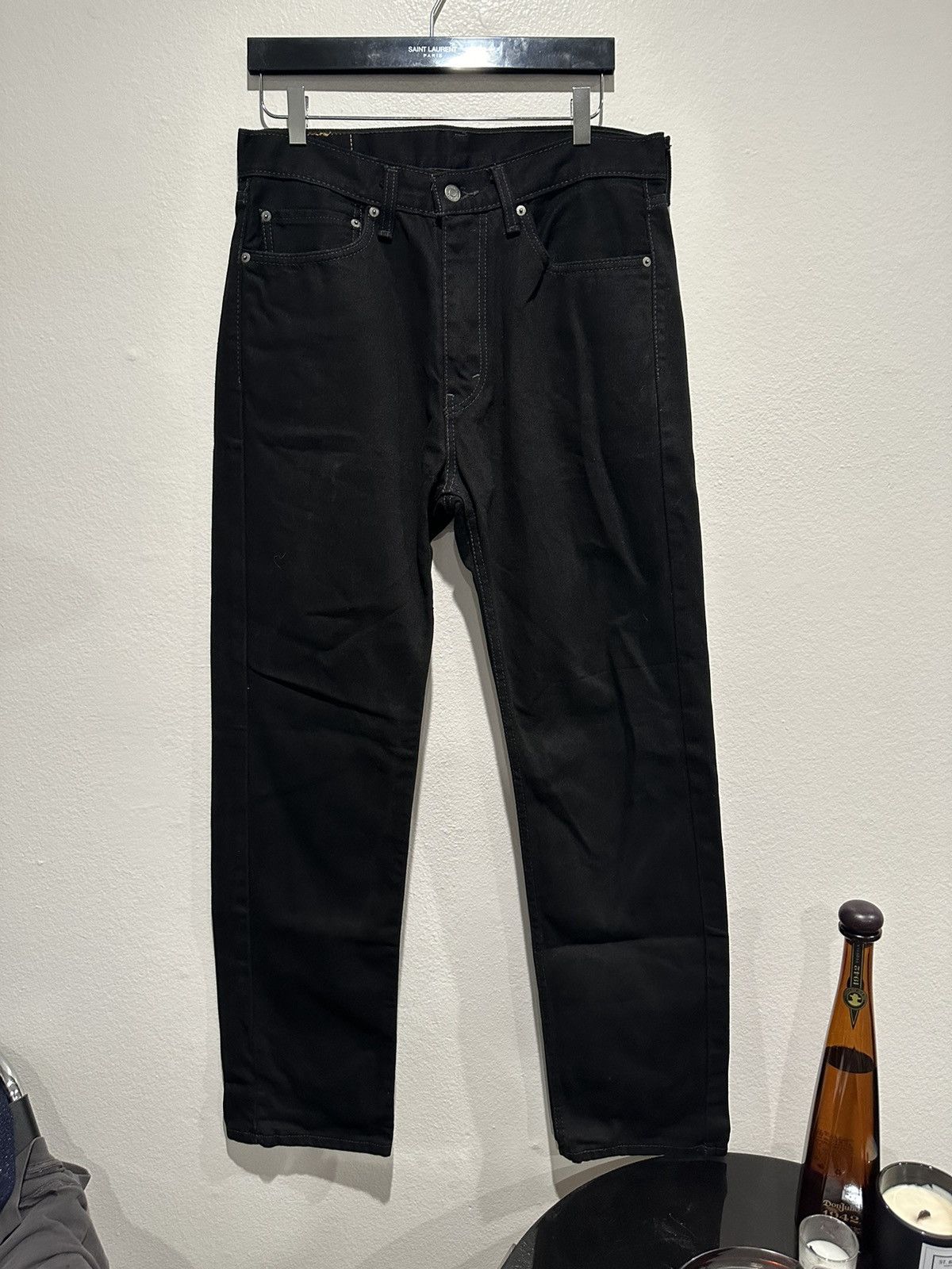 image of Levis x Vintage 505 Black Denim Jeans, Men's (Size 34)