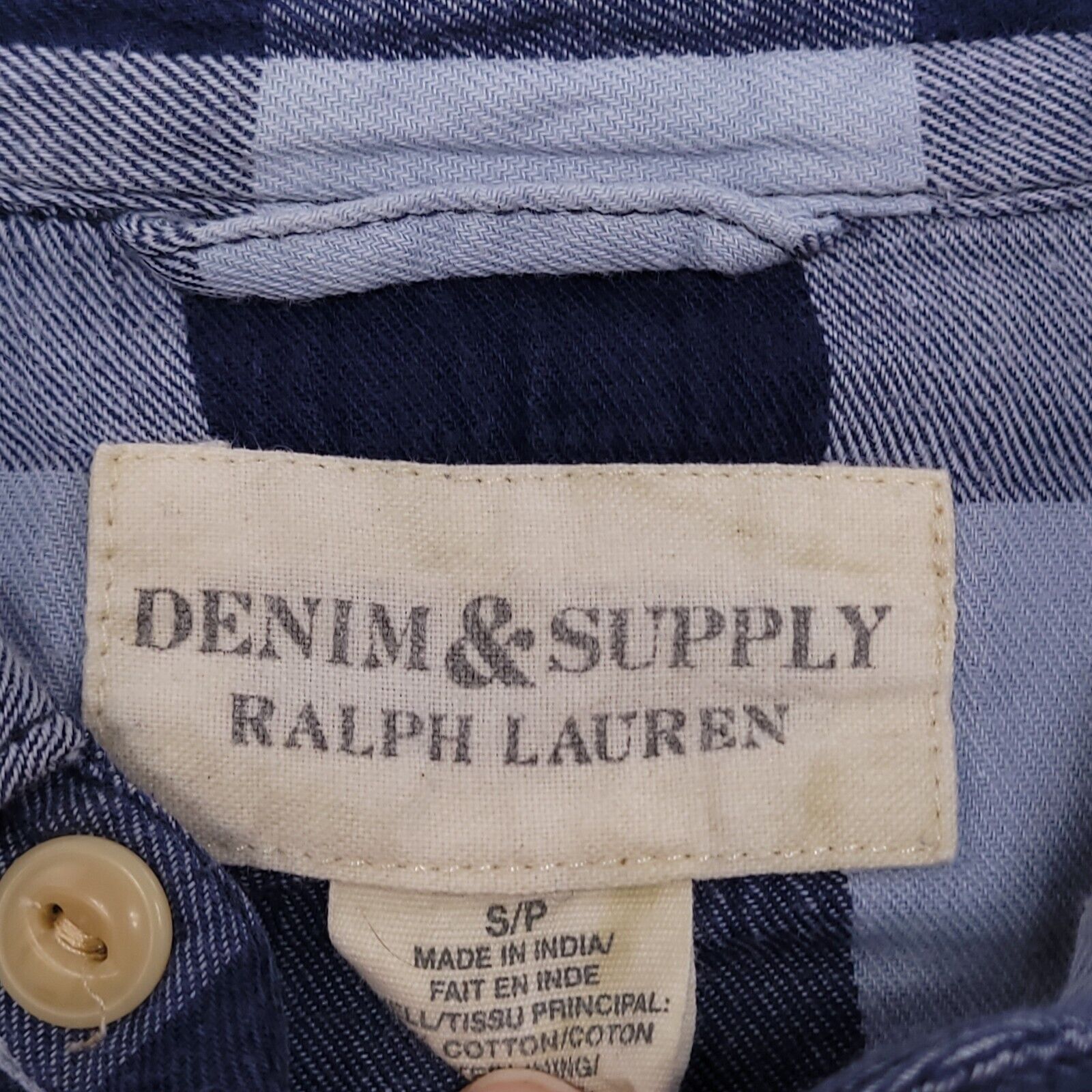 Ralph Lauren Ralph Lauren Buffalo Check Flannel Shirt Mens Size S Blue Size US S / EU 44-46 / 1 - 3 Thumbnail