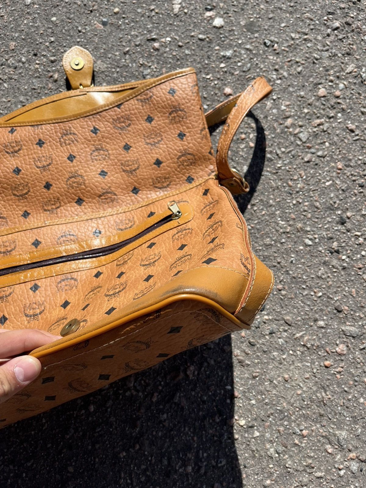 MCM Vintage MCM Monogram Bag Luxury Designer Size ONE SIZE - 12 Thumbnail