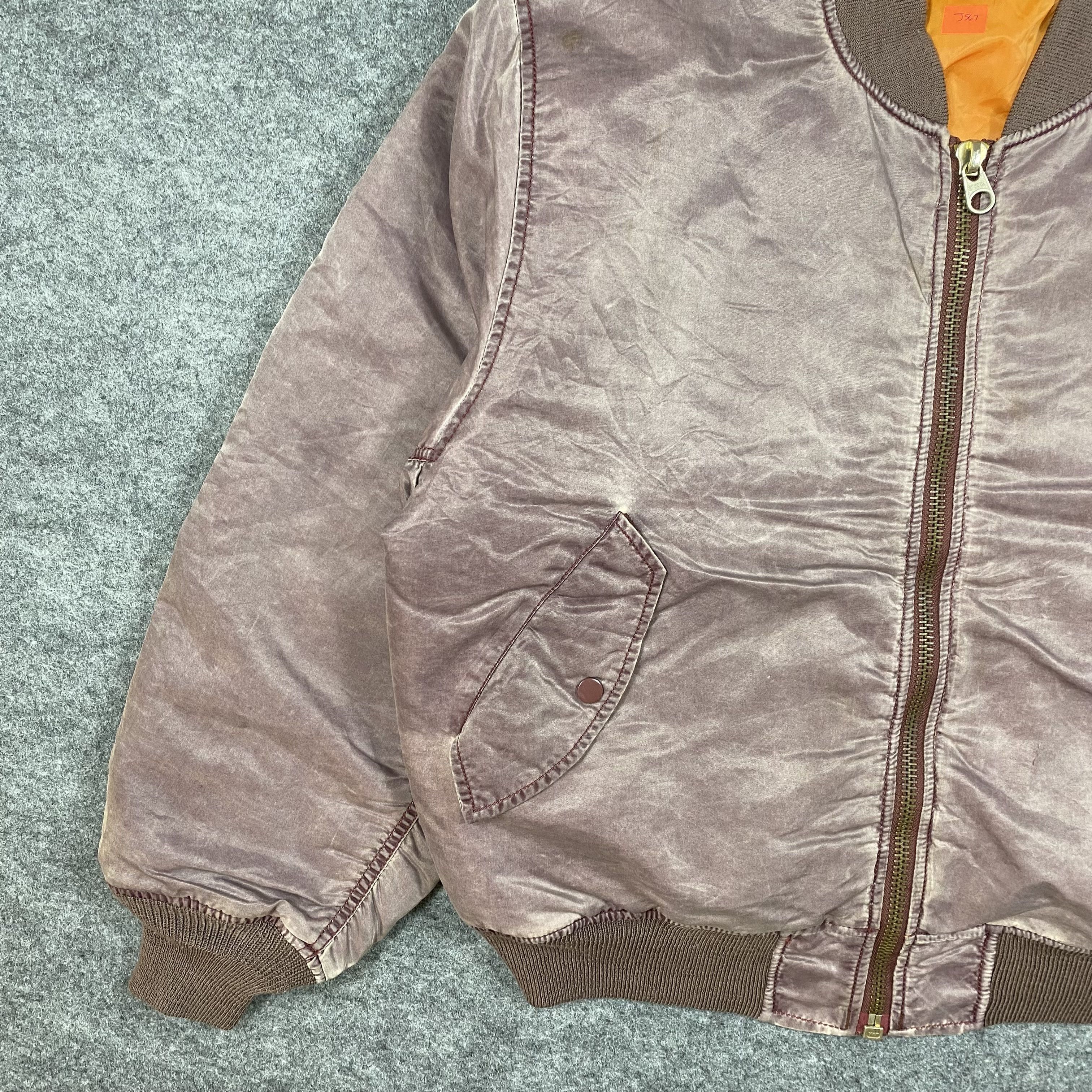 Buzz Rickson's VINTAGE BOMBERS Buzz Ricksons Style Sun Faded JACKET-J567 Size US L / EU 52-54 / 3 - 4 Thumbnail