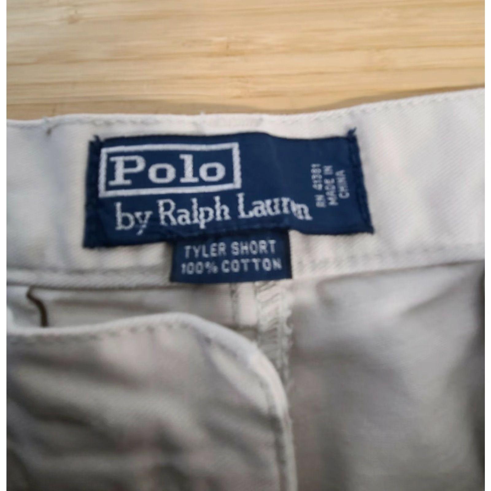 Polo Ralph Lauren **Ralph Lauren Men's Classic Fit Khaki Distressed Shorts** User: **Classic Fit Ralph Lauren Men's Khaki Distressed Shorts** Size US M / EU 48-50 / 2 - 3 Thumbnail
