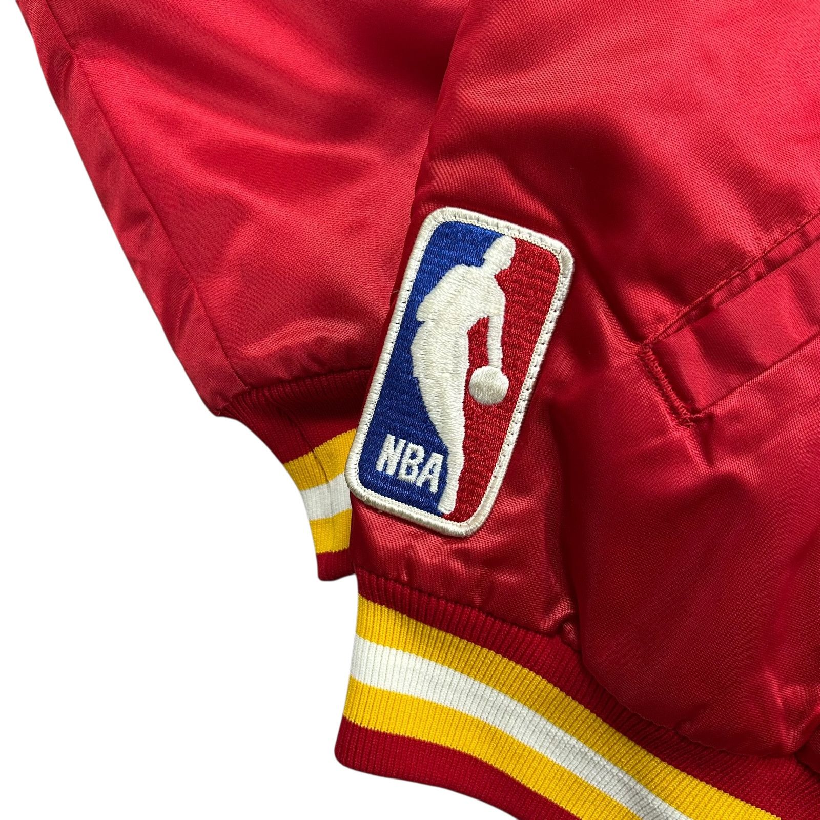 NBA RARE VTG 90s HOUSTON ROCKETS STARTER SATIN BOMBER JACKET Size US M / EU 48-50 / 2 - 3 Thumbnail