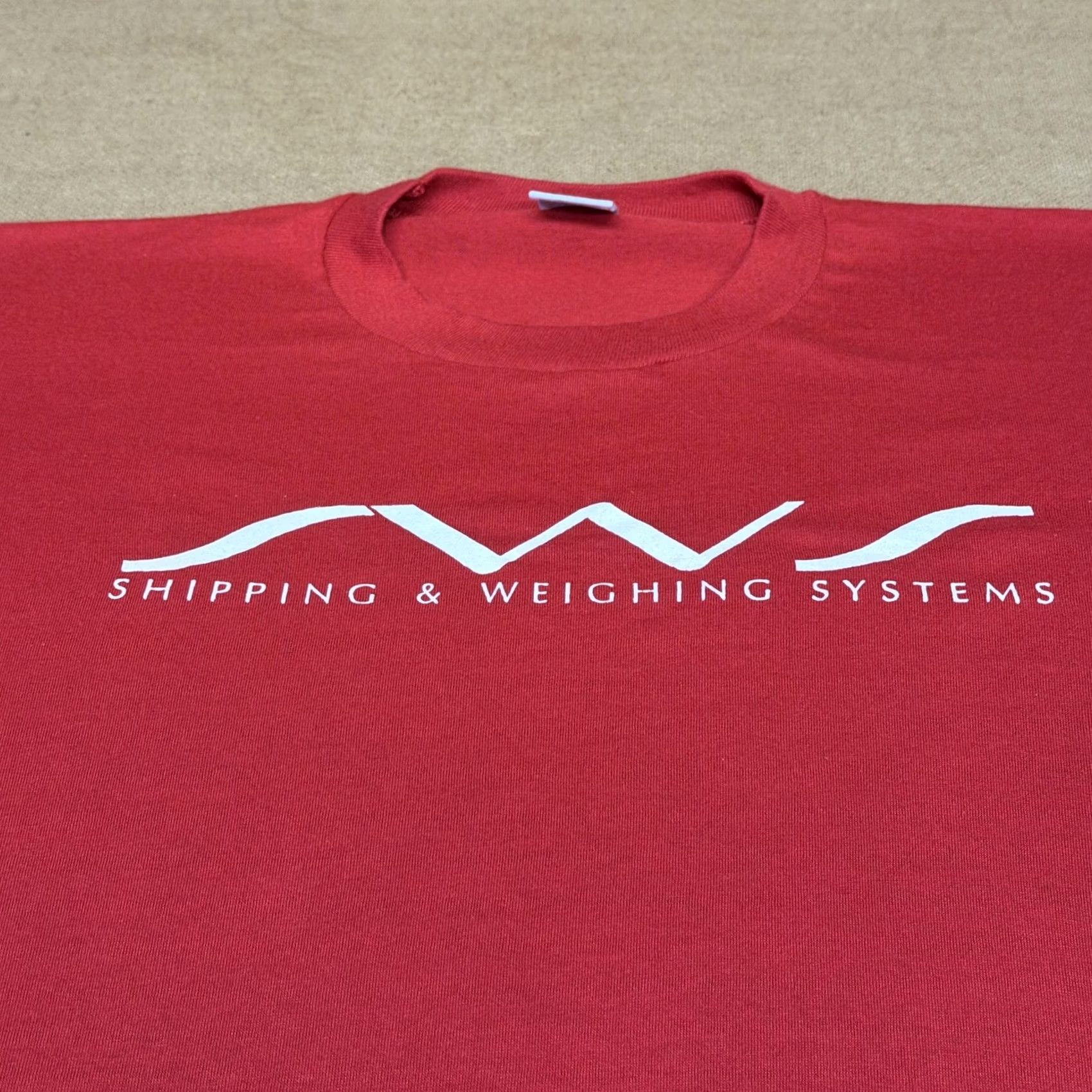 Jerzees VINTAGE Jerzees Shirt Mens XL Red SWS Shipping Weighing Systems Graphic 90s Size US XL / EU 56 / 4 - 2 Thumbnail