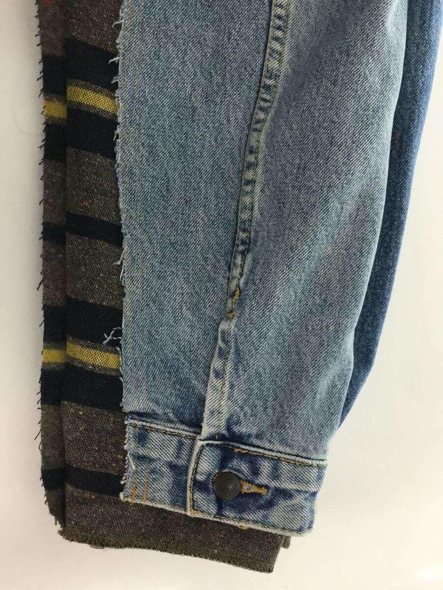 Needles Reconstructed Denim Wool Jacket Size US L / EU 52-54 / 3 - 3 Thumbnail