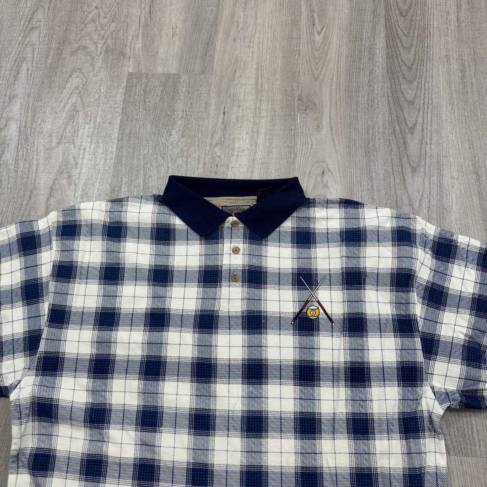 Vintage Vintage Halifax Outfitters Pool Billiards Polo Shirt Mens XL Size US XL / EU 56 / 4 - 3 Thumbnail