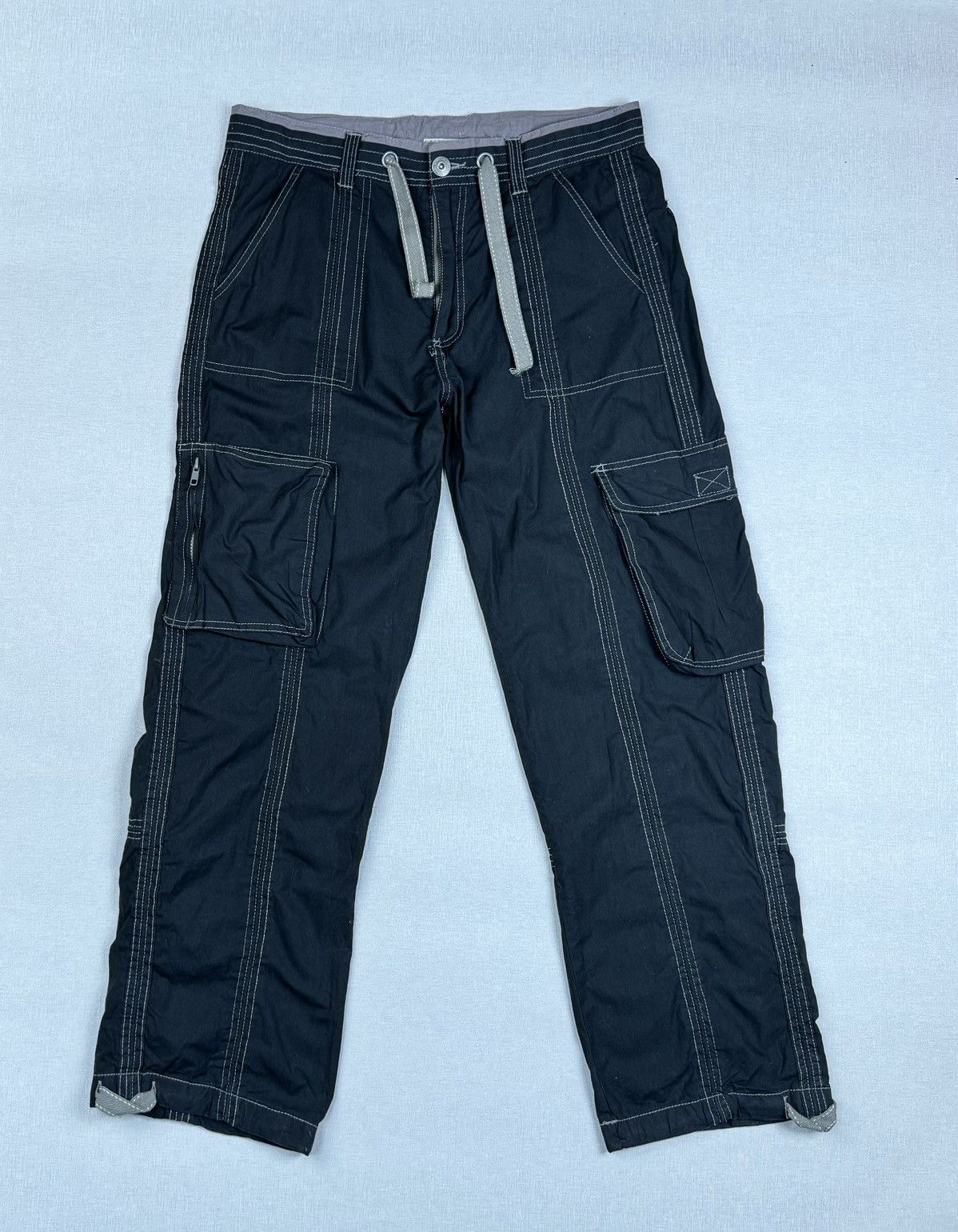 Japanese Brand × Vintage Cutting Edge Cargo Y2K Pants Size US 34 / EU 50 - 2 Thumbnail