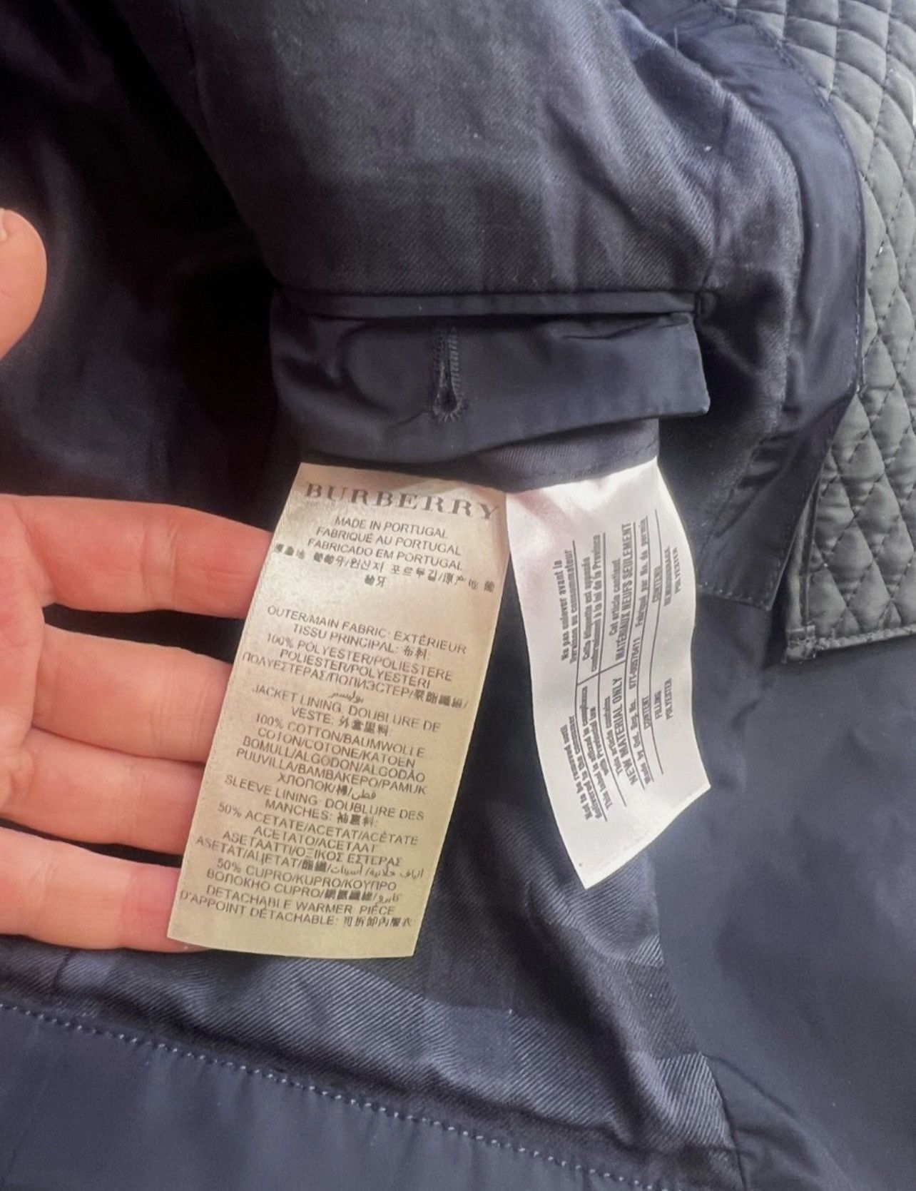 Burberry Burberry Lightweight Jacket Blazer Navy Removable Liner Size US S / EU 44-46 / 1 - 15 Thumbnail