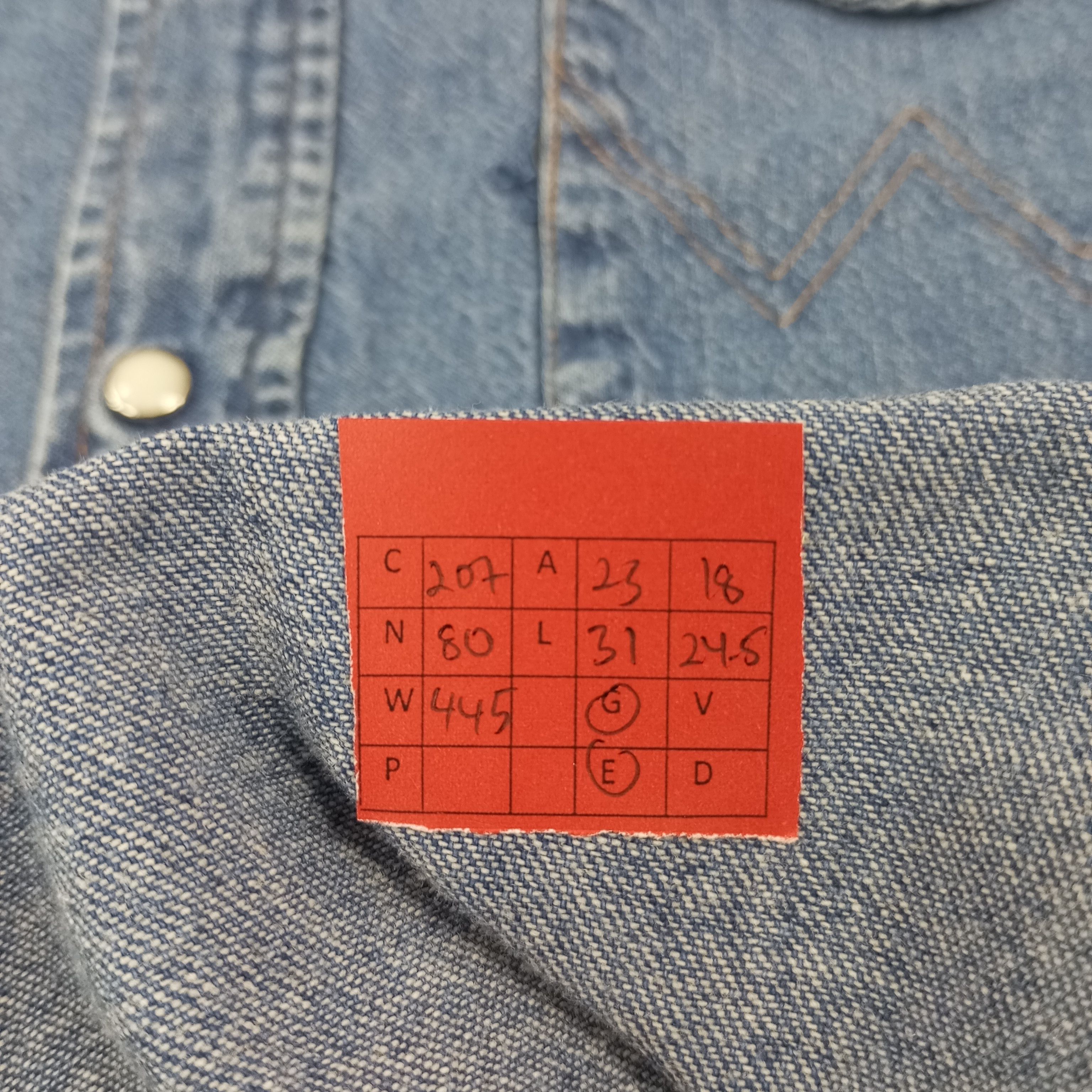 Wrangler Wrangler Classic Style Double Pocket Design Shirt Size US XL / EU 56 / 4 - 7 Thumbnail