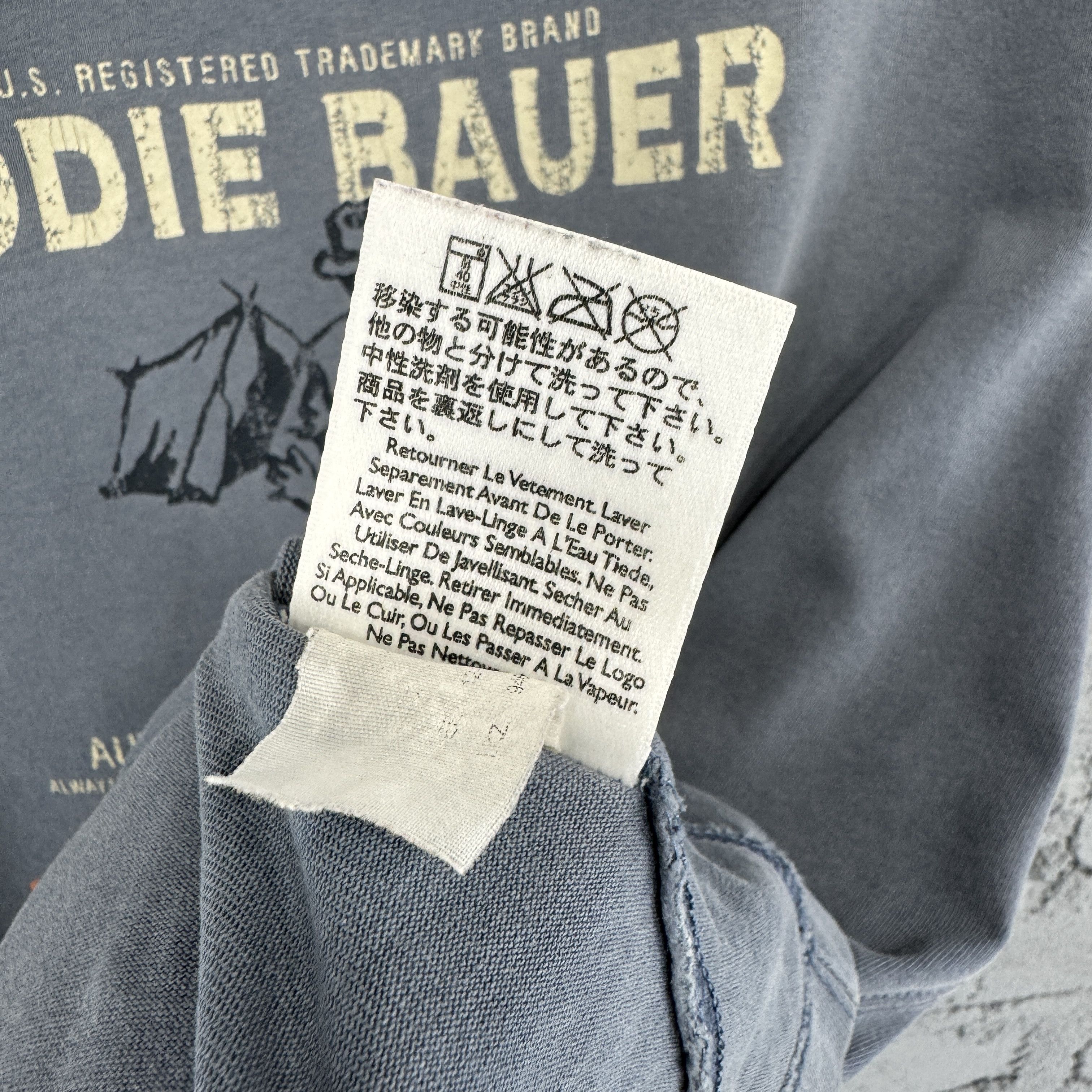 Eddie Bauer Eddie Bauer Outdoor Outfitter Camping Print Sunfaded Tshirt Size US M / EU 48-50 / 2 - 7 Thumbnail