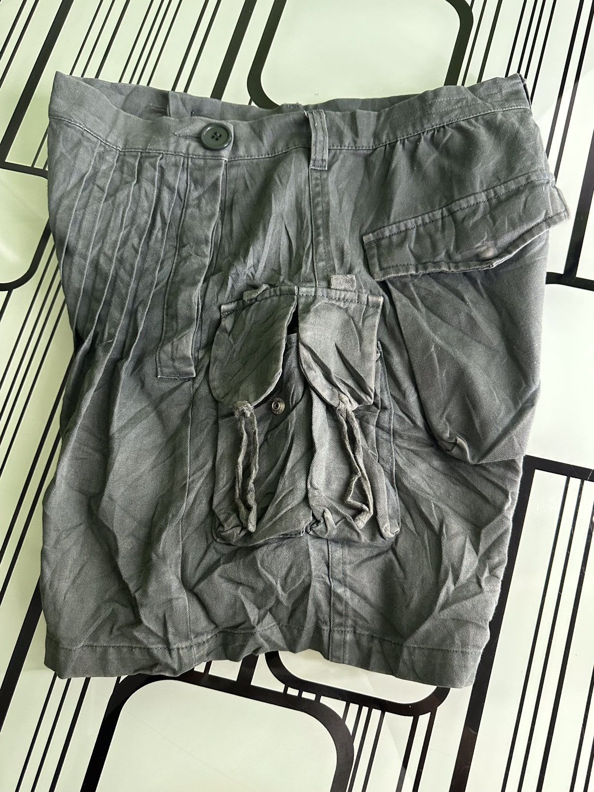 Issey Miyake × Japanese Brand × Sunao Kuwahara Vintage Sunao Kuwahara Tactical Cargo Skirt Size 34" / US 12 / IT 48 - 3 Thumbnail